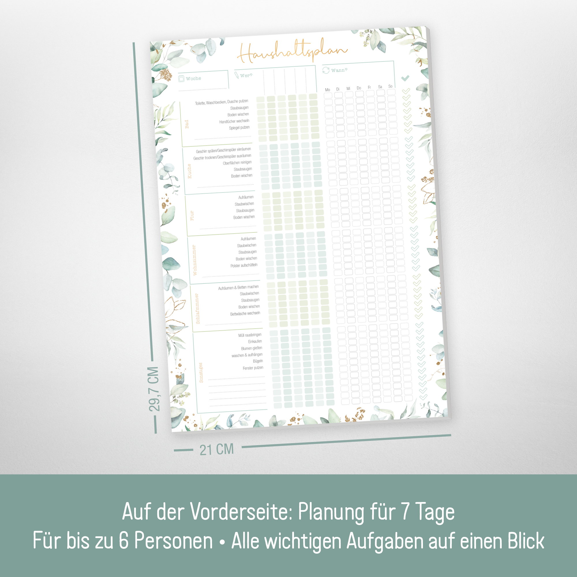 Artikelbild 3 des Artikels “Haushaltsplan Block A4 [Blattgold] “