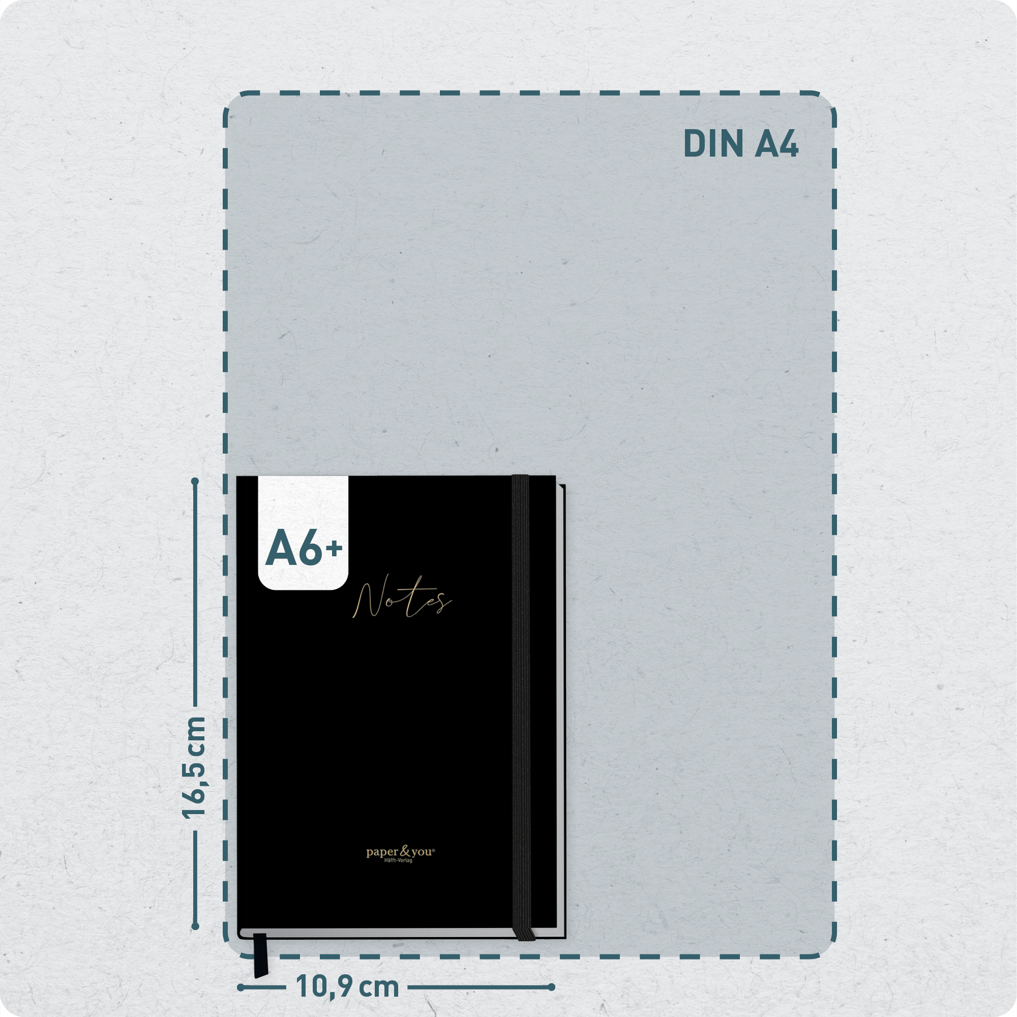 Artikelbild 3 des Artikels “paper&you Notizbuch kariert A6+ 
