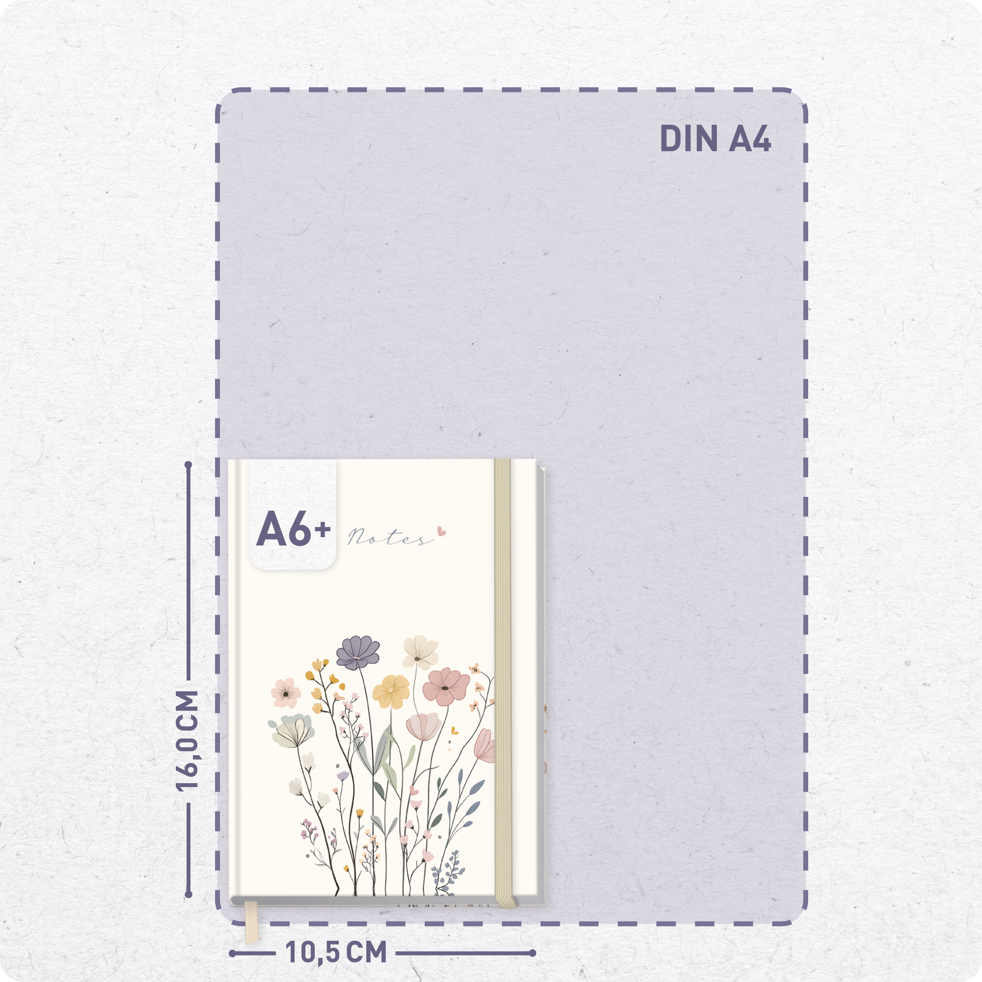 Artikelbild 3 des Artikels “paper&you Notizbuch kariert A6+ 