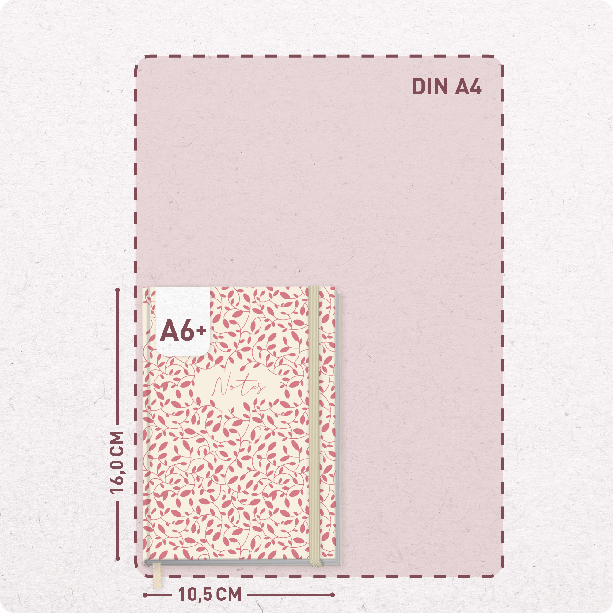 Artikelbild 3 des Artikels “p&y Notizbuch kariert A6+ [Red Leaves] “