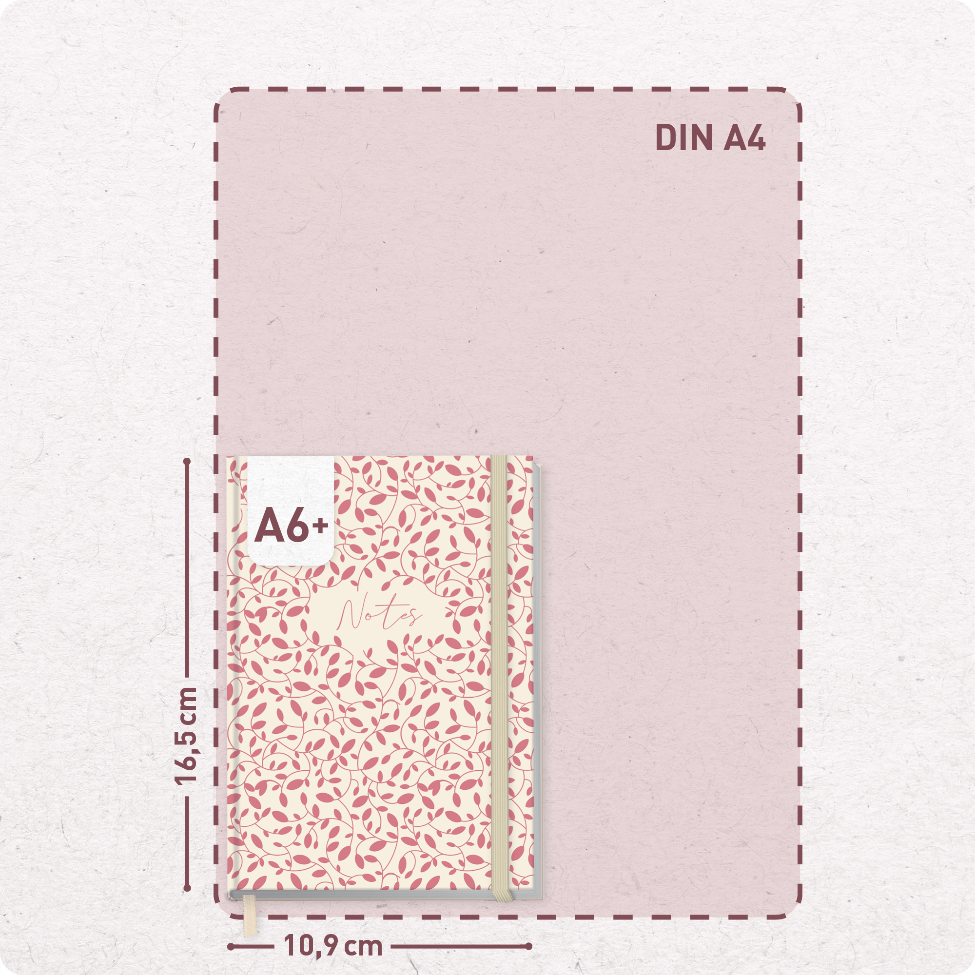 Artikelbild 3 des Artikels “p&y Notizbuch kariert A6+ [Red Leaves] “
