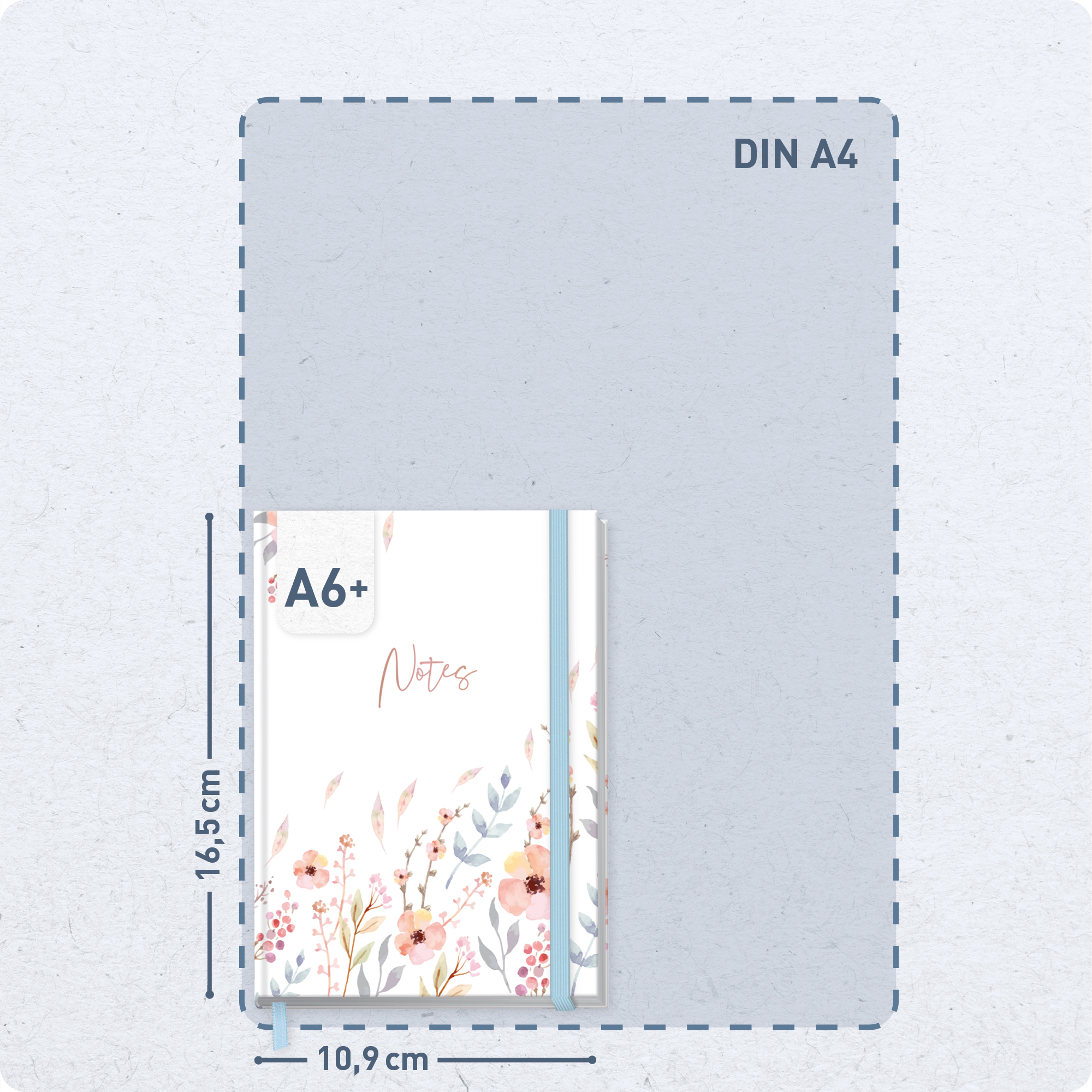 Artikelbild 3 des Artikels “paper&you Notizbuch kariert A6+ [Sweet Flowers] “