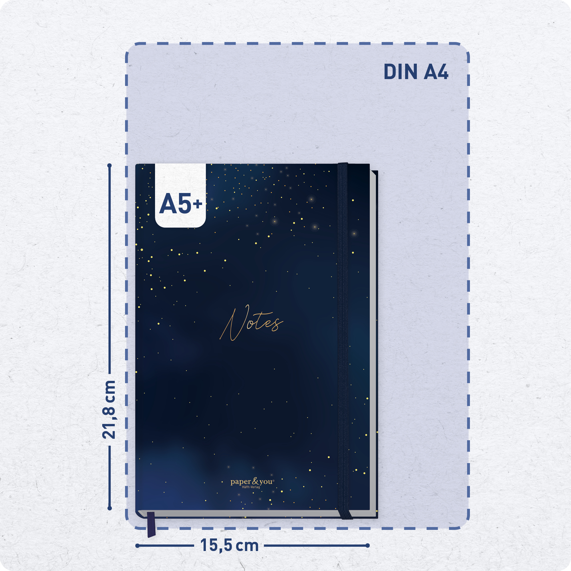 Artikelbild 3 des Artikels “paper&you Notizbuch Classic A5+ liniert [Starry Night] “