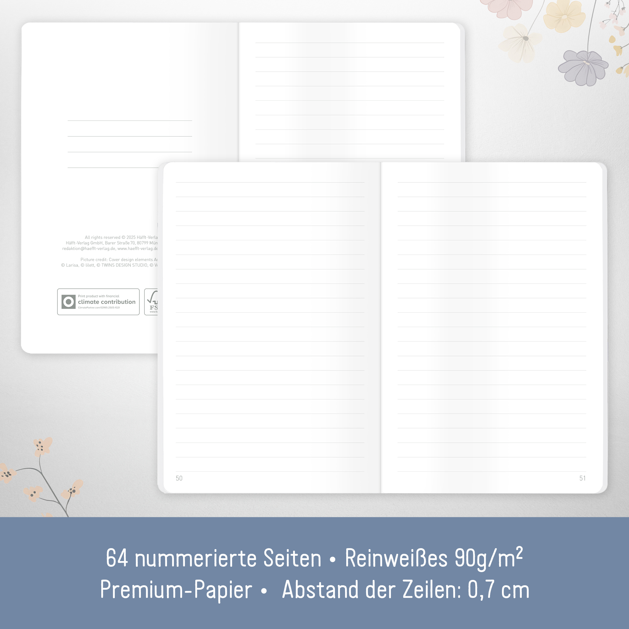 Artikelbild 3 des Artikels “Notizheft A6+ liniert [Flower Joy] “
