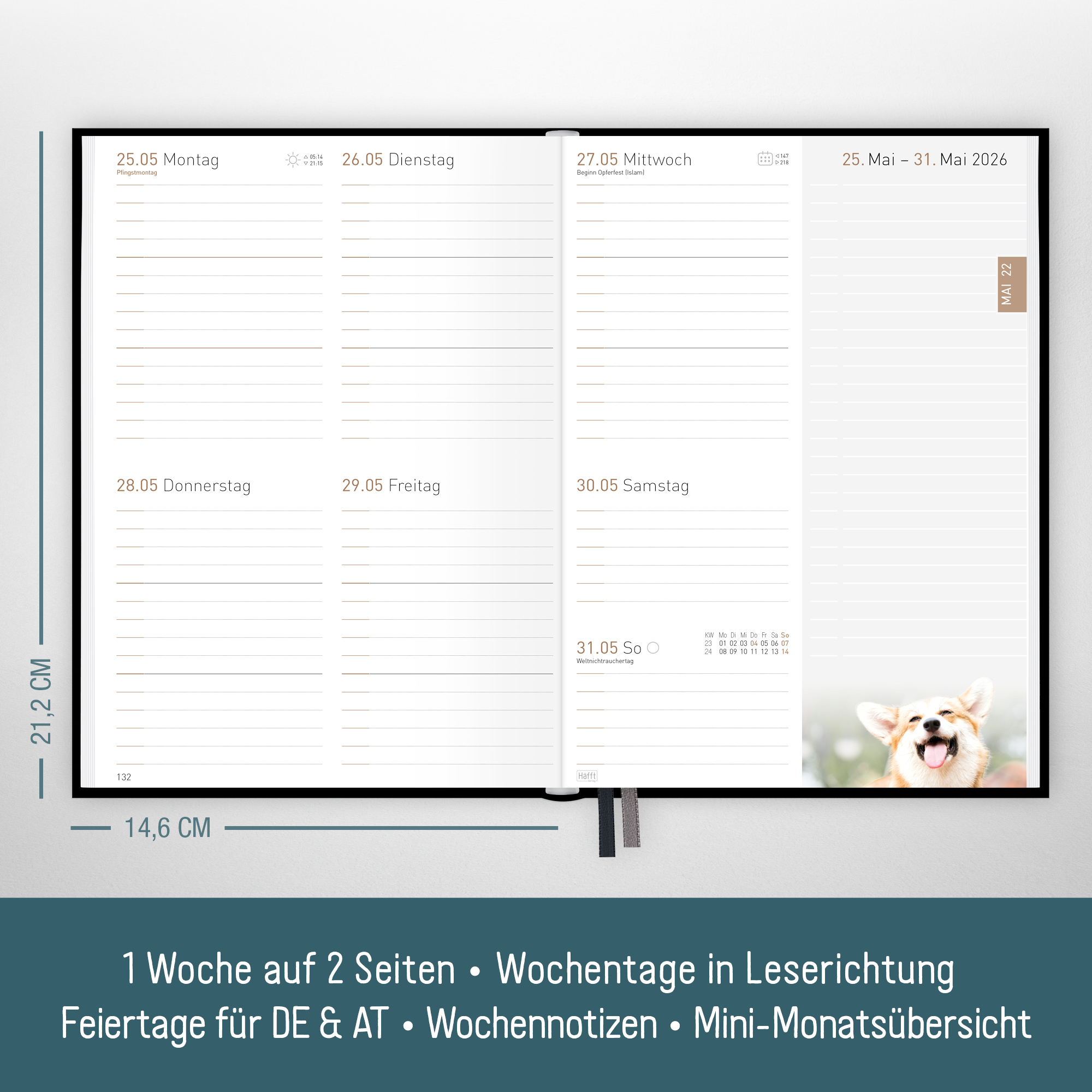 Artikelbild 3 des Artikels “Chäff-Timer Classic A5 2026 [Schwarz] “