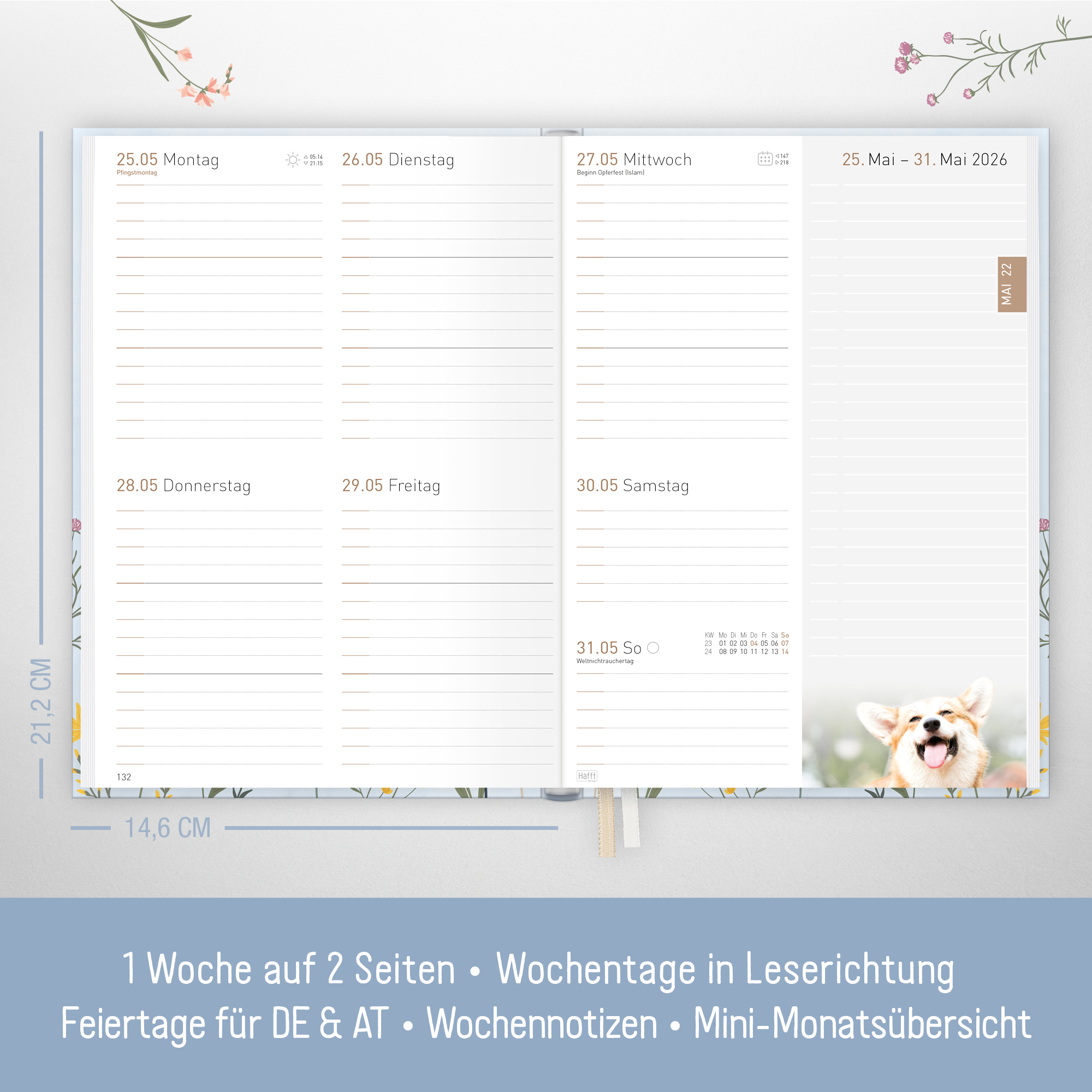 Artikelbild 3 des Artikels “Chäff-Timer Classic A5 2026 [Summer Meadow] “