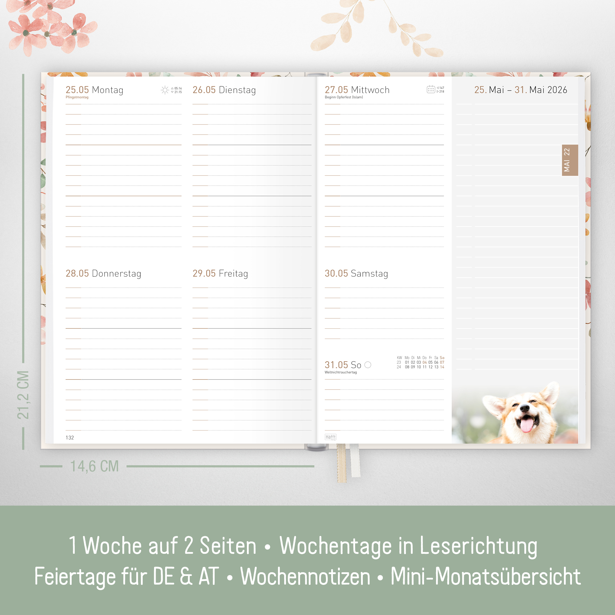 Artikelbild 3 des Artikels “Chäff-Timer Classic A5 2026 [Wild Blossoms] “