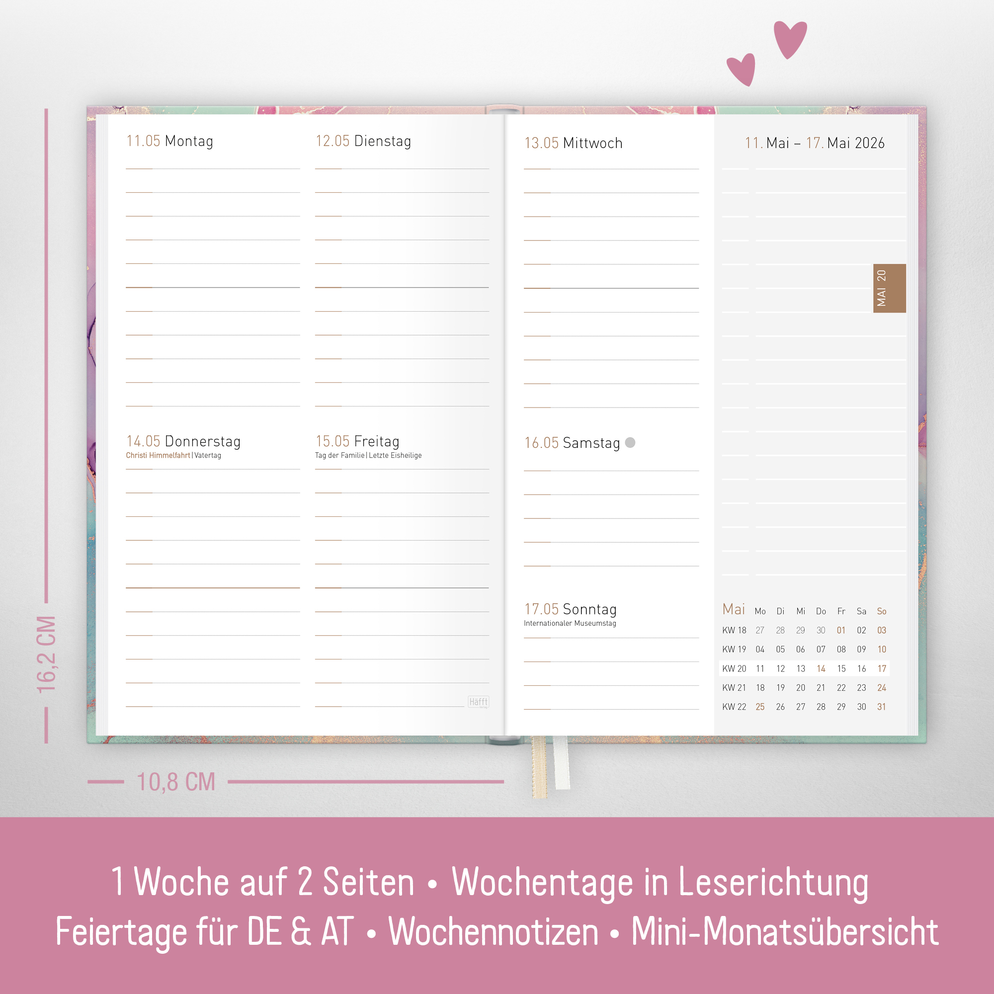 Artikelbild 3 des Artikels “Chäff-Timer Mini A6 2026 [Silky Pink] “