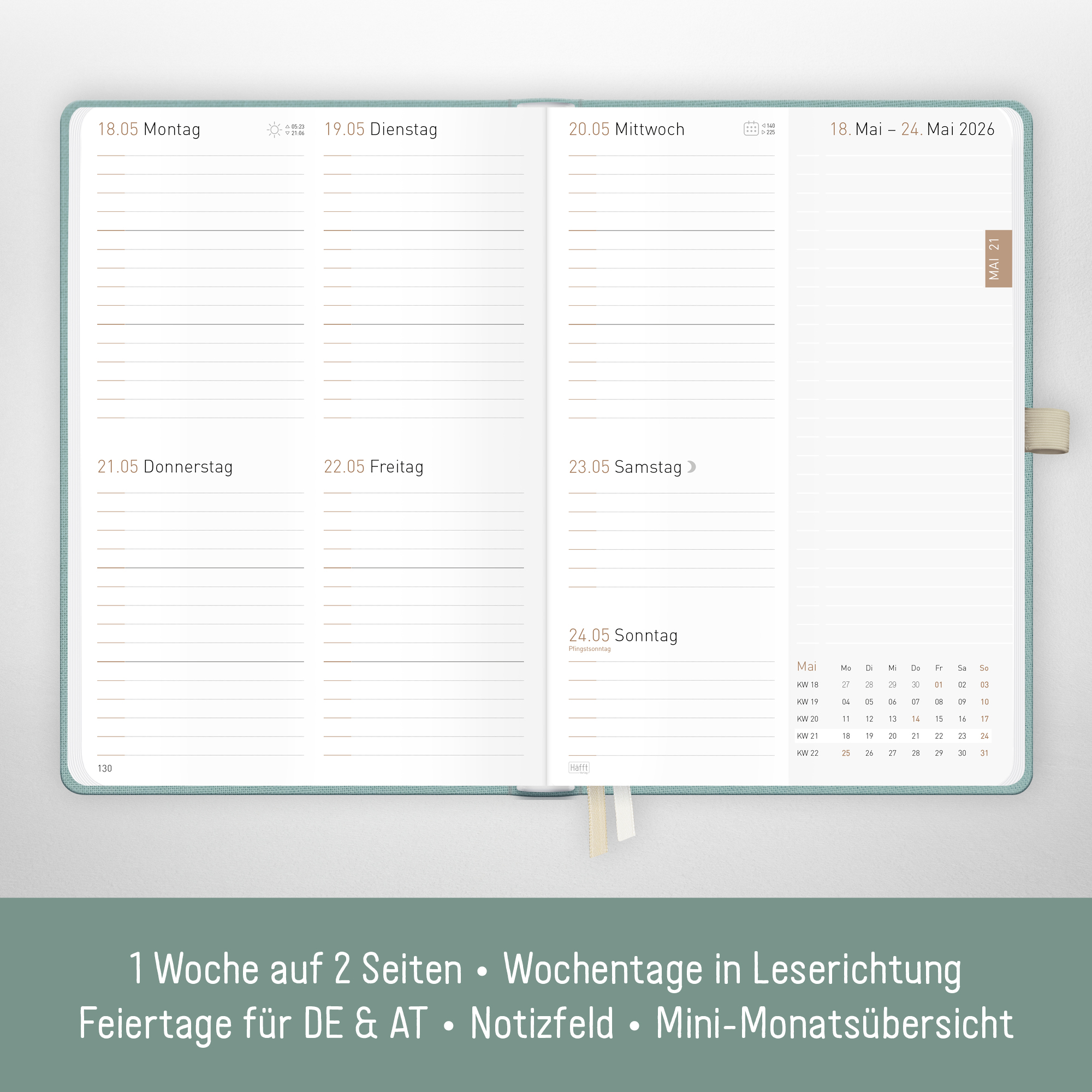 Artikelbild 3 des Artikels “Chäff-Timer Premium A5 2026 [Green Canvas] “