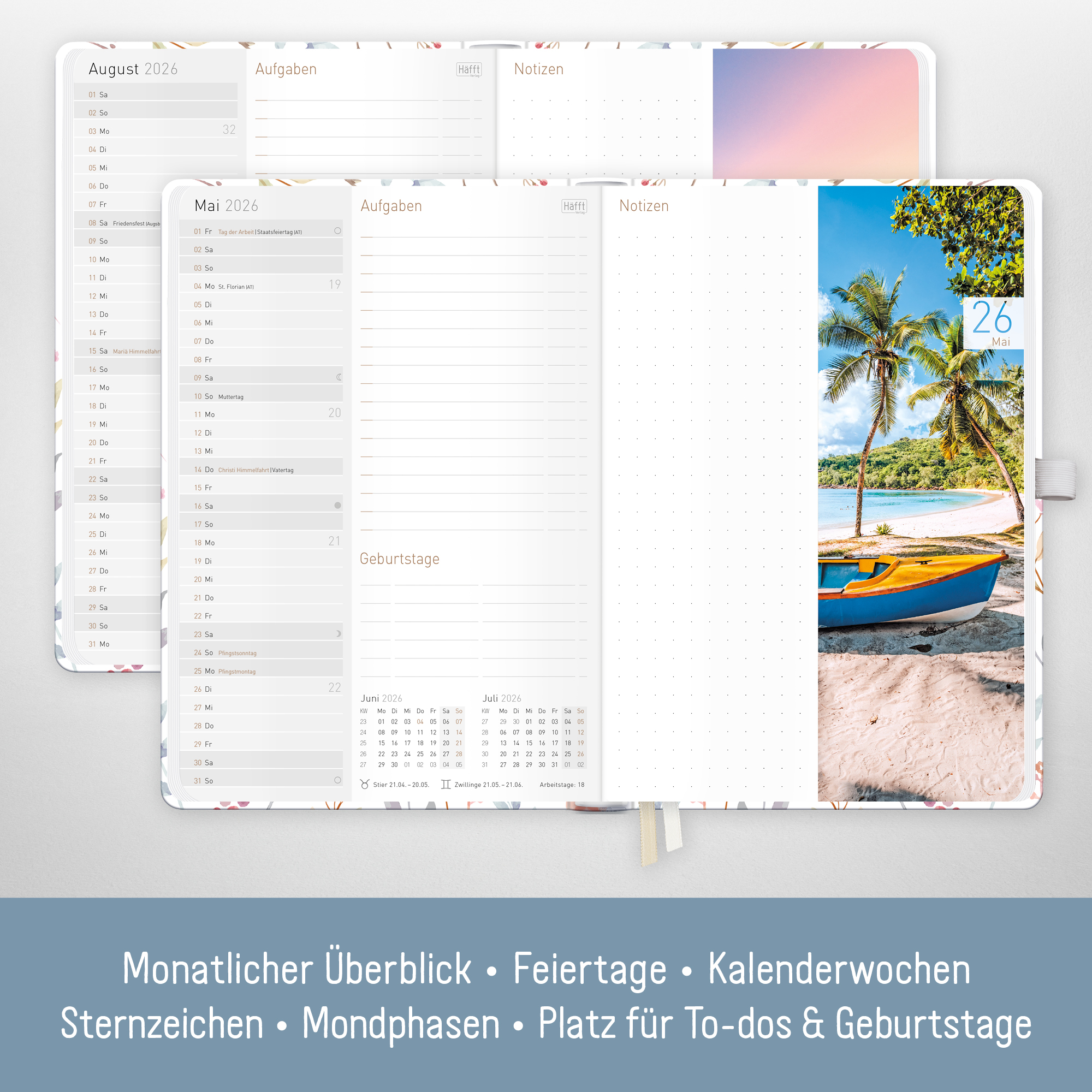 Artikelbild 4 des Artikels “Chäff-Timer Premium A5 2026 [Sweet Flowers] “