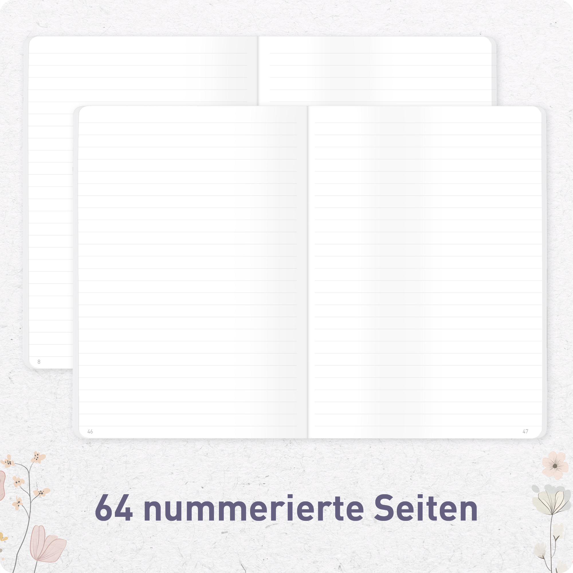 Artikelbild 4 des Artikels “paper&you Notizheft Classic liniert A5 [Flower Joy] “