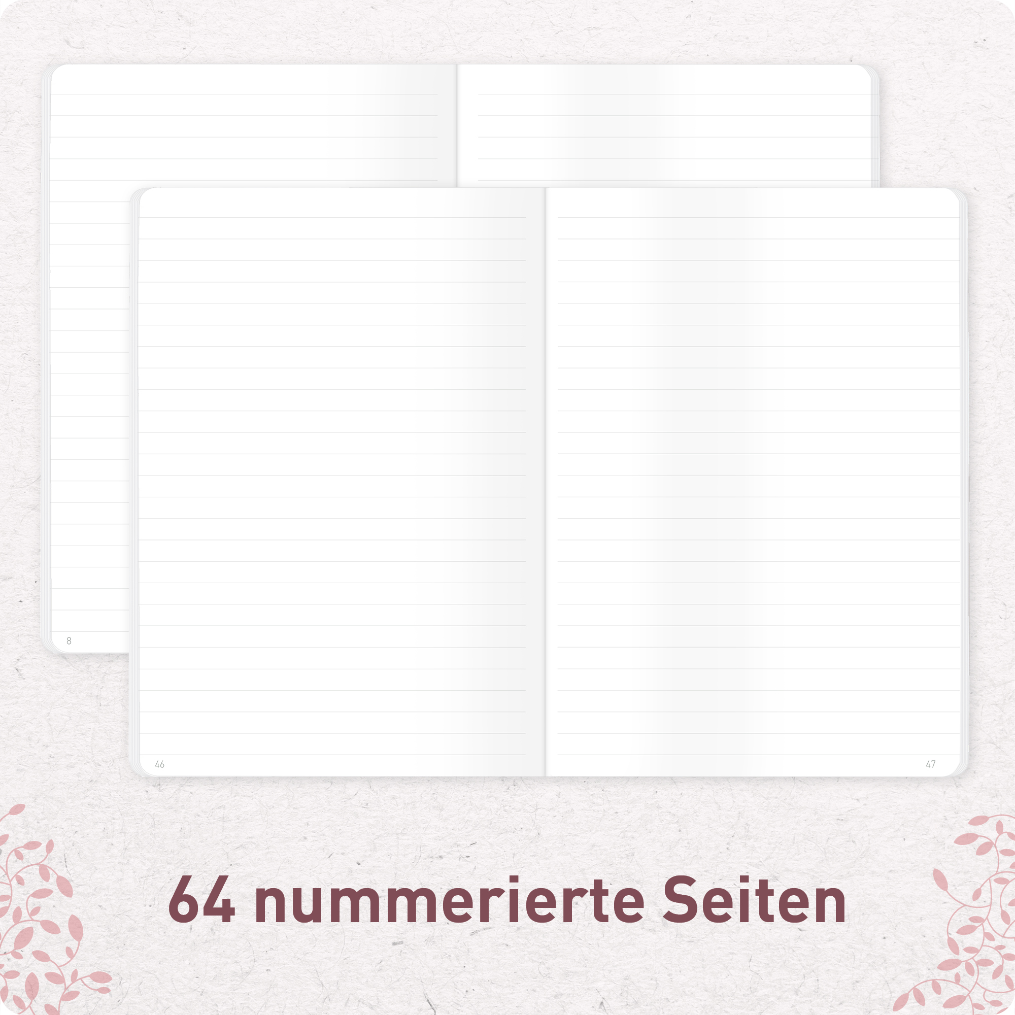 Artikelbild 4 des Artikels “paper&you Notizheft Classic liniert A5 [Red Leaves] “