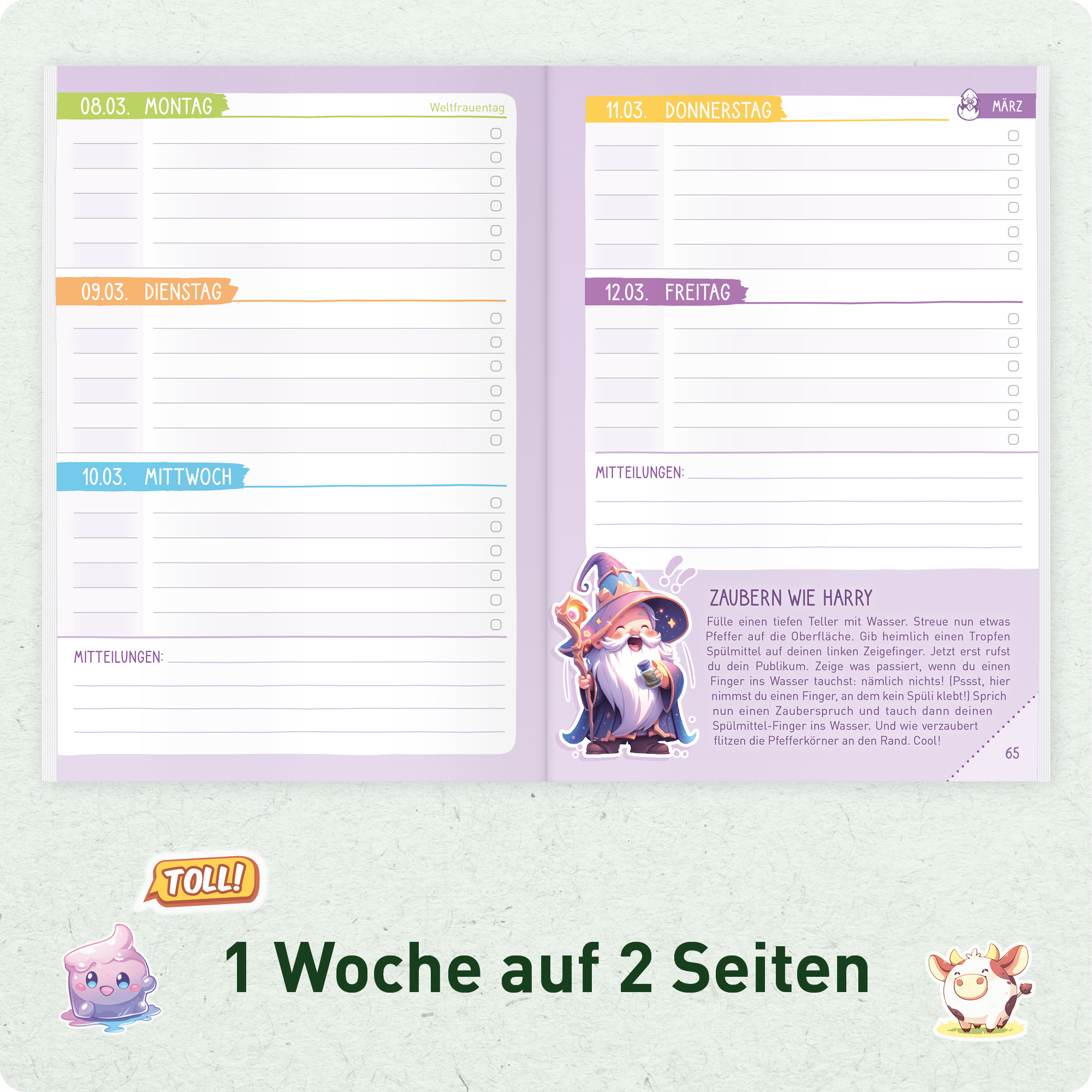 Artikelbild 4 des Artikels “Hausaufgabenheft Grundschule 2026/2027 A5 mit Datum [Fußball] “