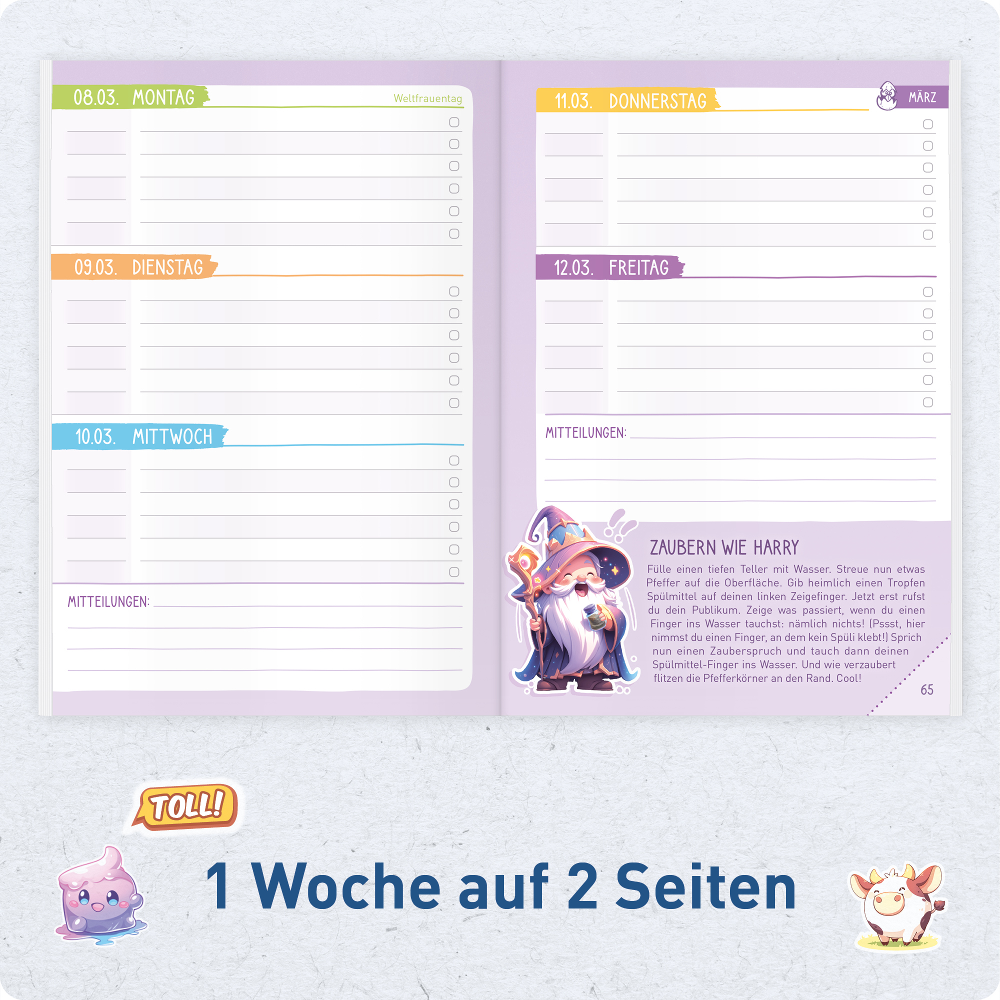 Artikelbild 4 des Artikels “Hausaufgabenheft Grundschule 2026/2027 A5 mit Datum [Emoji] “