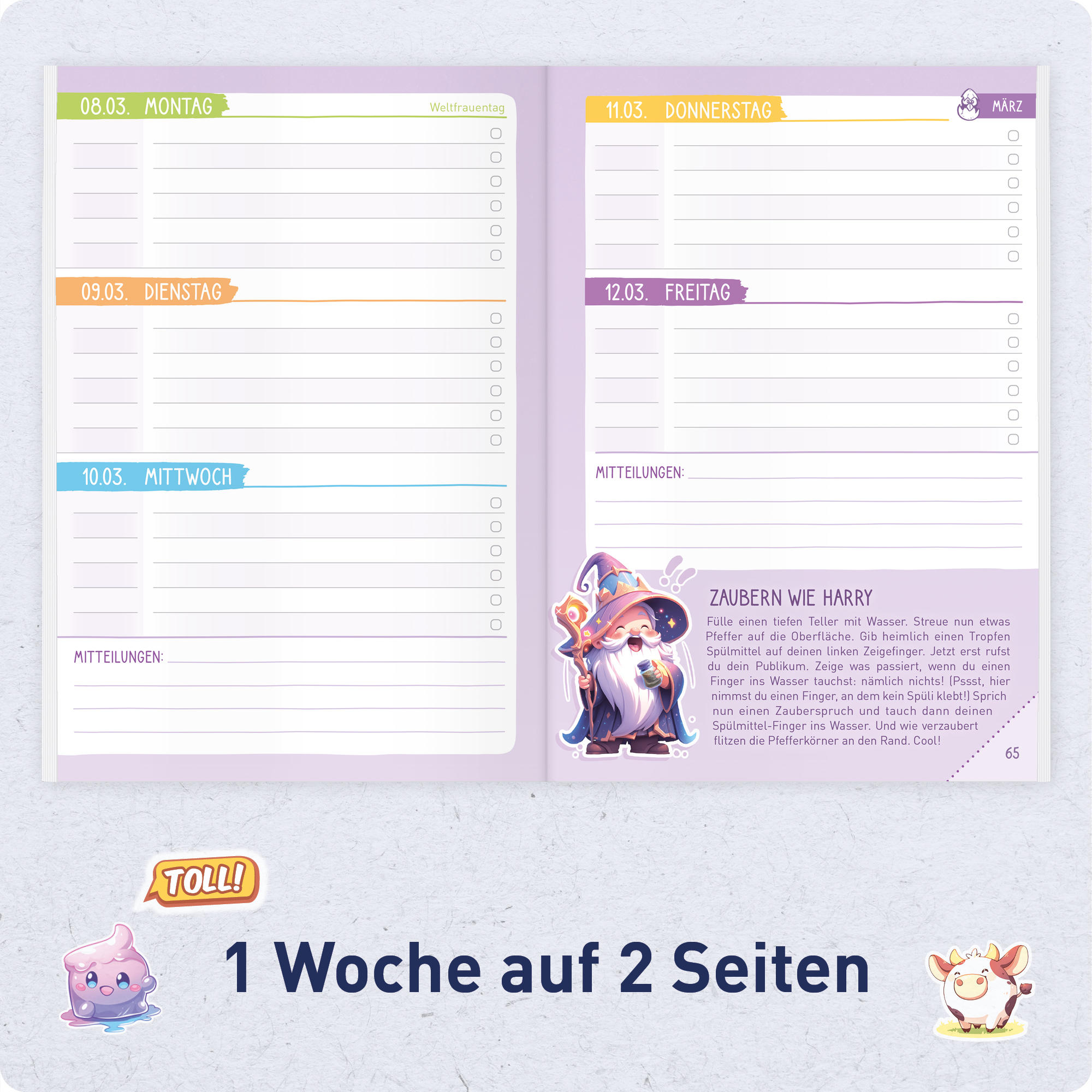 Artikelbild 4 des Artikels “Hausaufgabenheft Grundschule 2026/2027 A5 mit Datum [Gaming] “