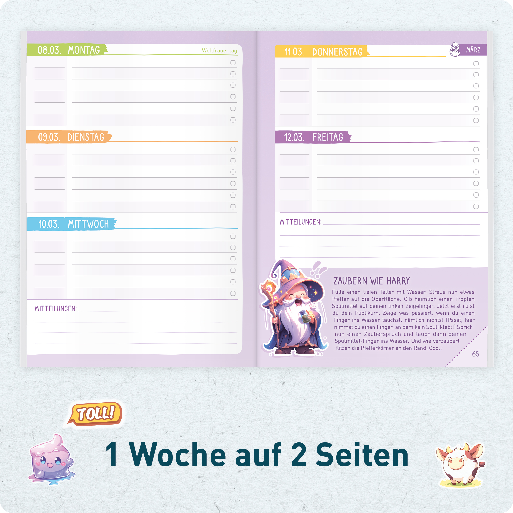 Artikelbild 4 des Artikels “Hausaufgabenheft Grundschule 2026/2027 A5 mit Datum [Leopard] “