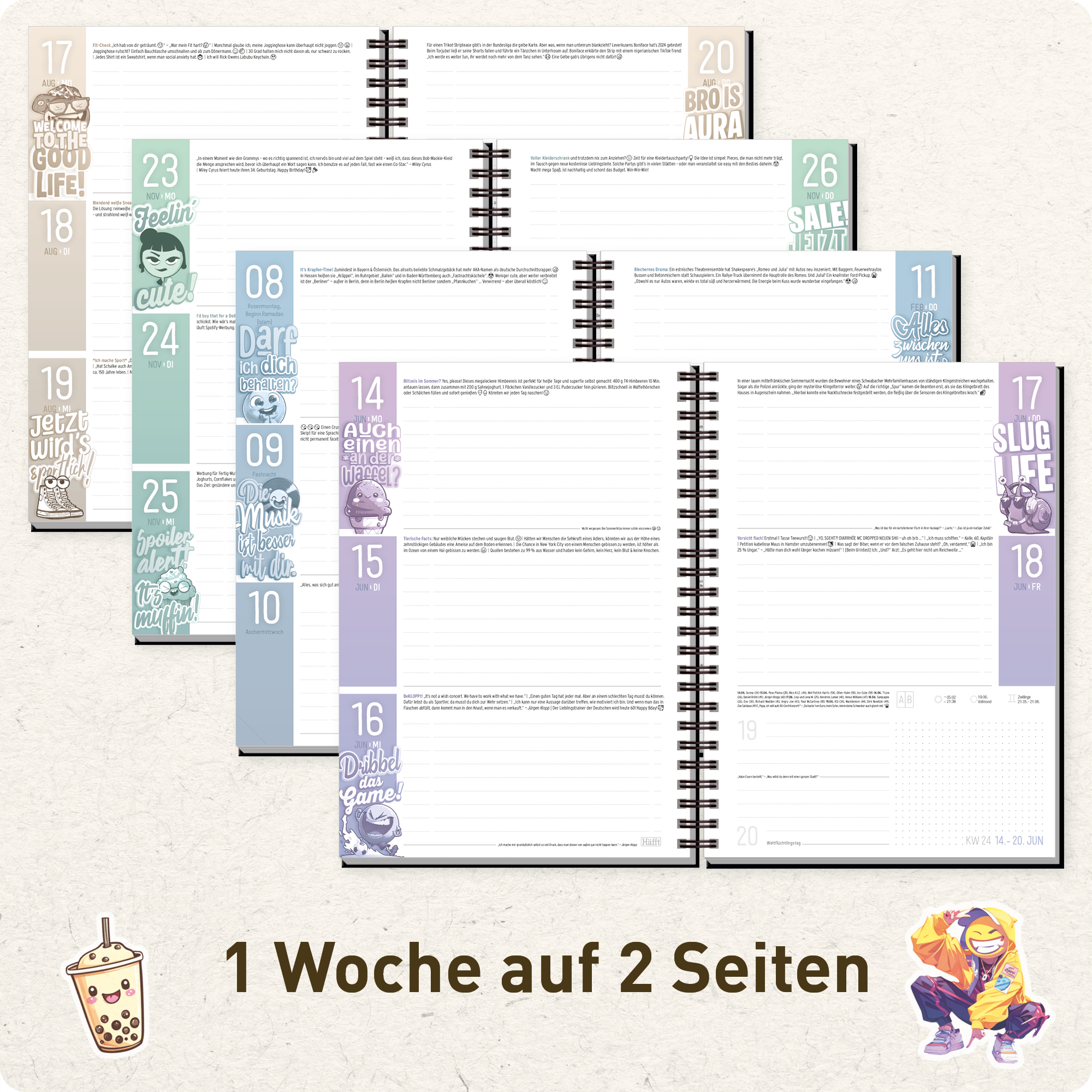Artikelbild 4 des Artikels “Häfft Planer Premium A5 2026/2027 [Skull] “