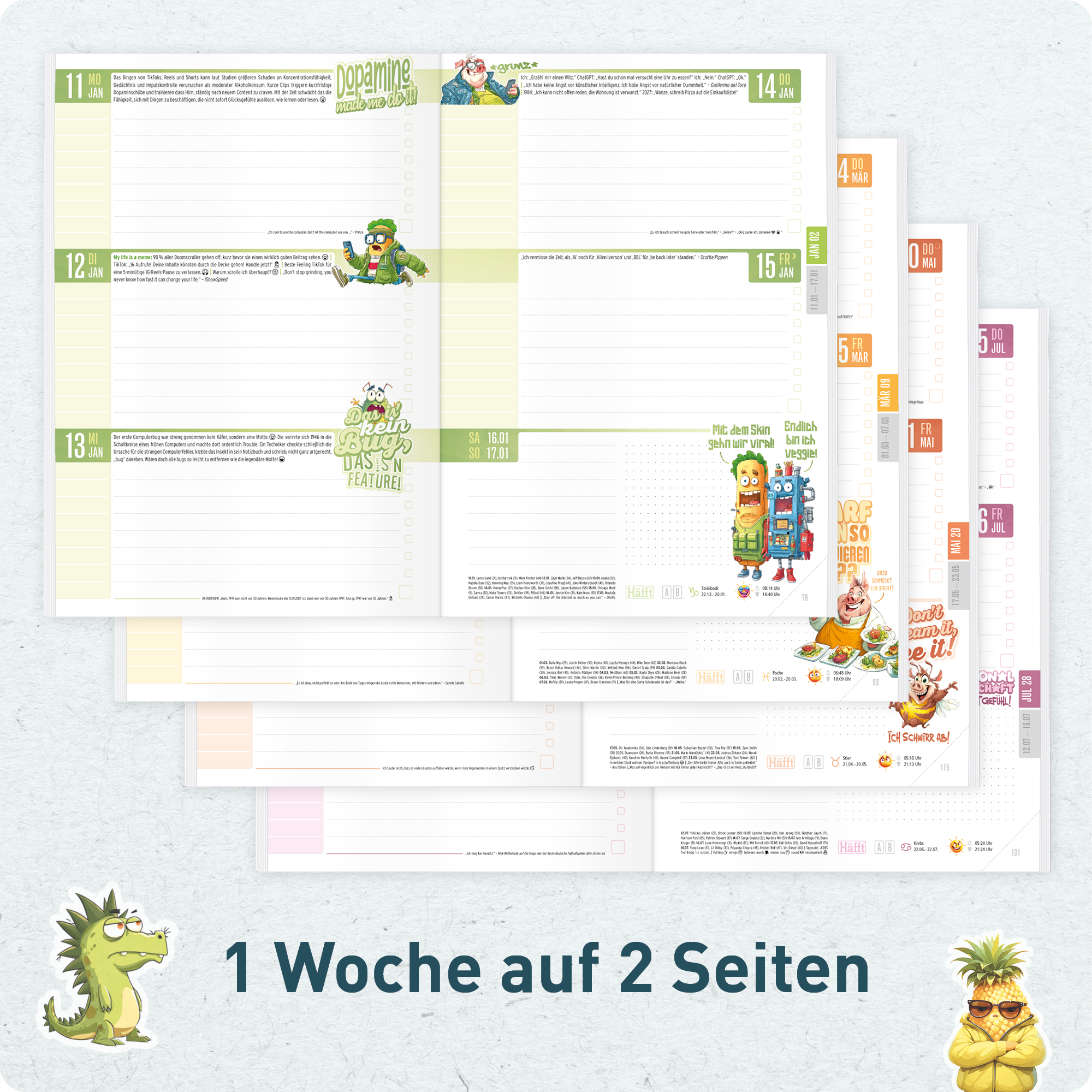 Artikelbild 4 des Artikels “Häfft Original Hausaufgabenheft 20A5 26/2027 [Das Crazy] “