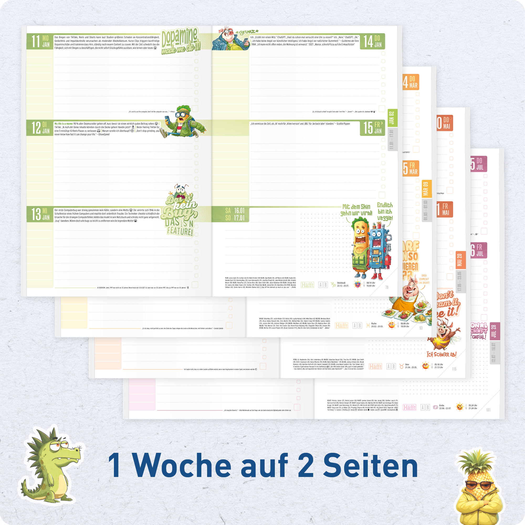 Artikelbild 4 des Artikels “Häfft Original Hausaufgabenheft A5 2026/2027 [One more Level] “