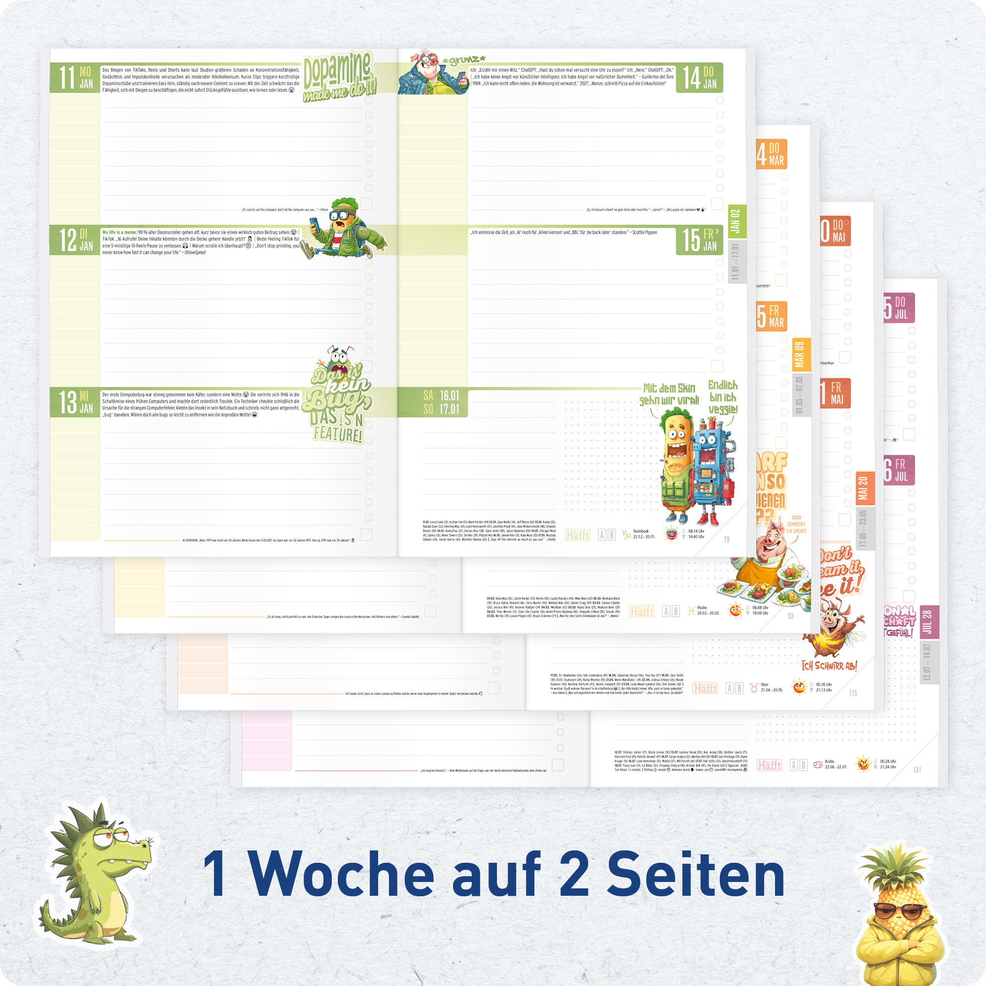 Artikelbild 4 des Artikels “Häfft Original Hausaufgabenheft A5 2026/2027 [Stickermania München] “