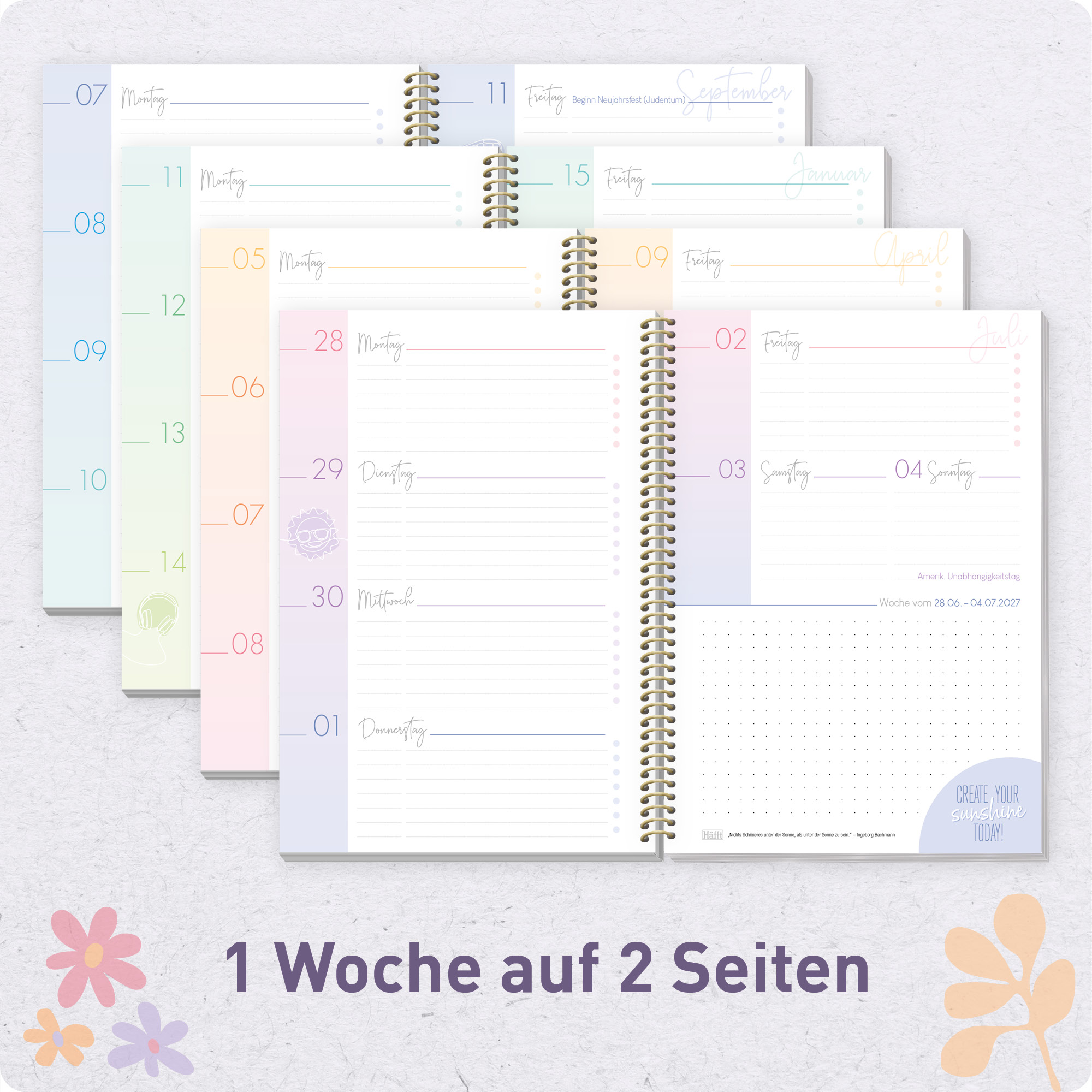 Artikelbild 4 des Artikels “College-Timer A5 2026/2027 [Daisy & Leaf] “