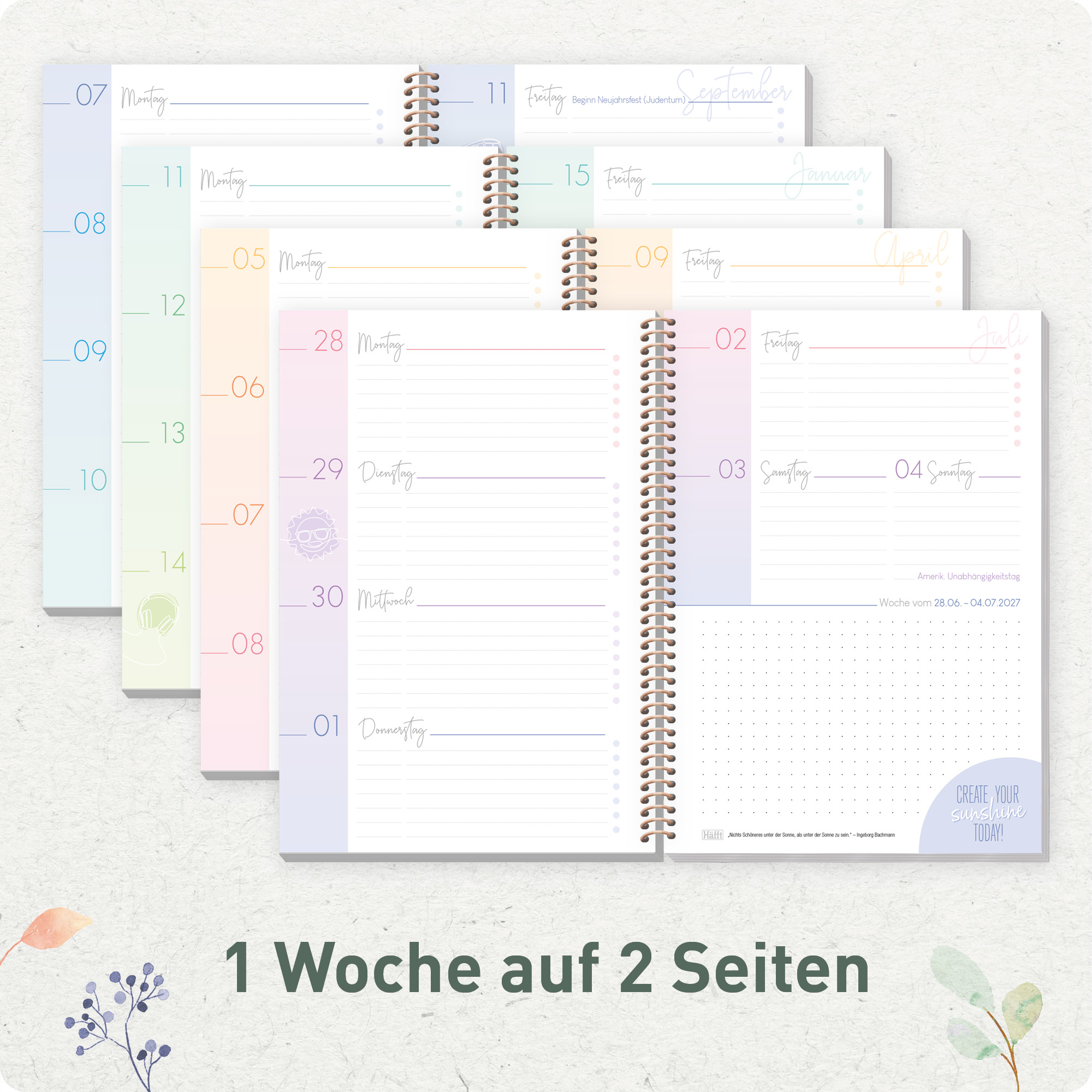 Artikelbild 4 des Artikels “College-Timer A5 2026/2027 [Wild Blossoms] “