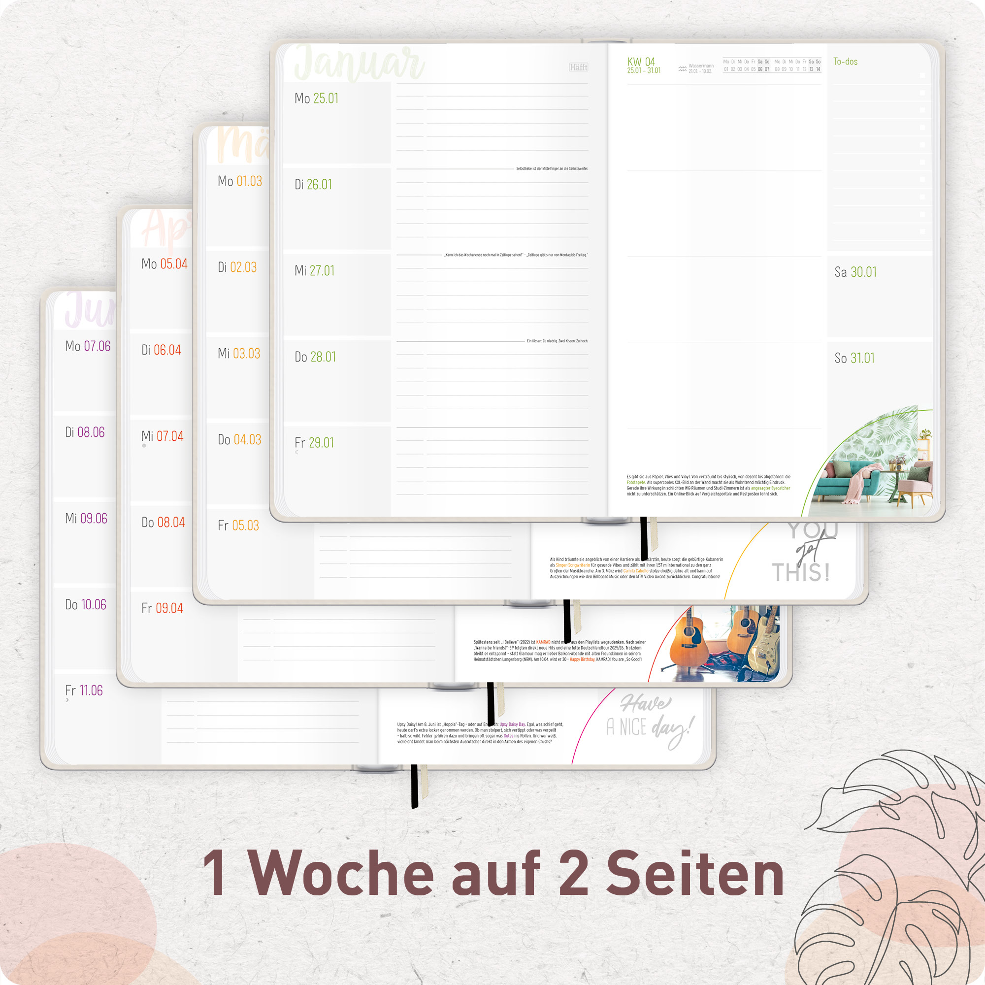 Artikelbild 4 des Artikels “Häfft-Timer A5 2026/2027 [Life is beautiful] “