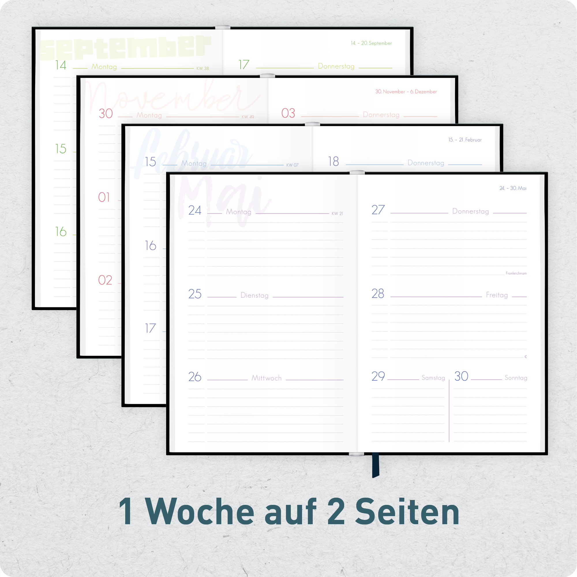 Artikelbild 4 des Artikels “Schulstuff Schüler:innen-Timer A5 2026/2027 A5 [Black Edition] “