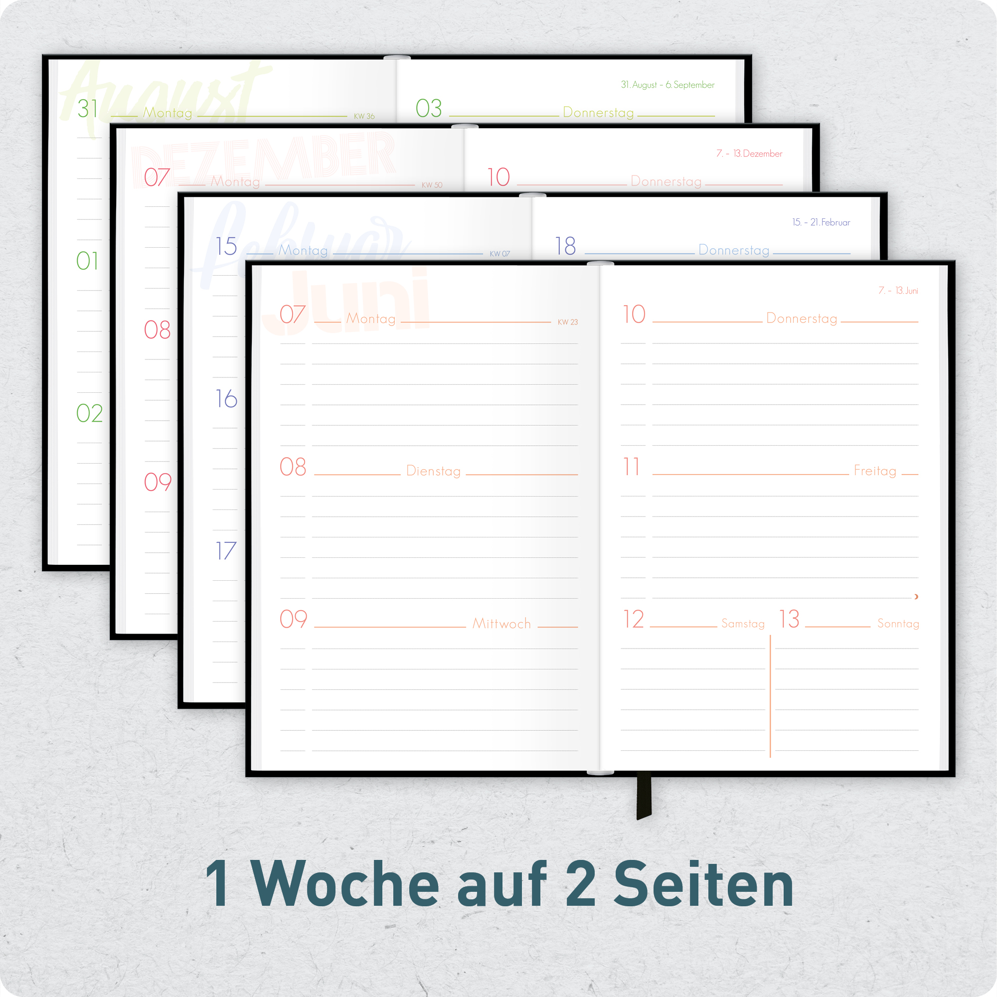 Artikelbild 4 des Artikels “Schulstuff Schüler:innen-Timer A6 2026/2027 [Black Edition] “