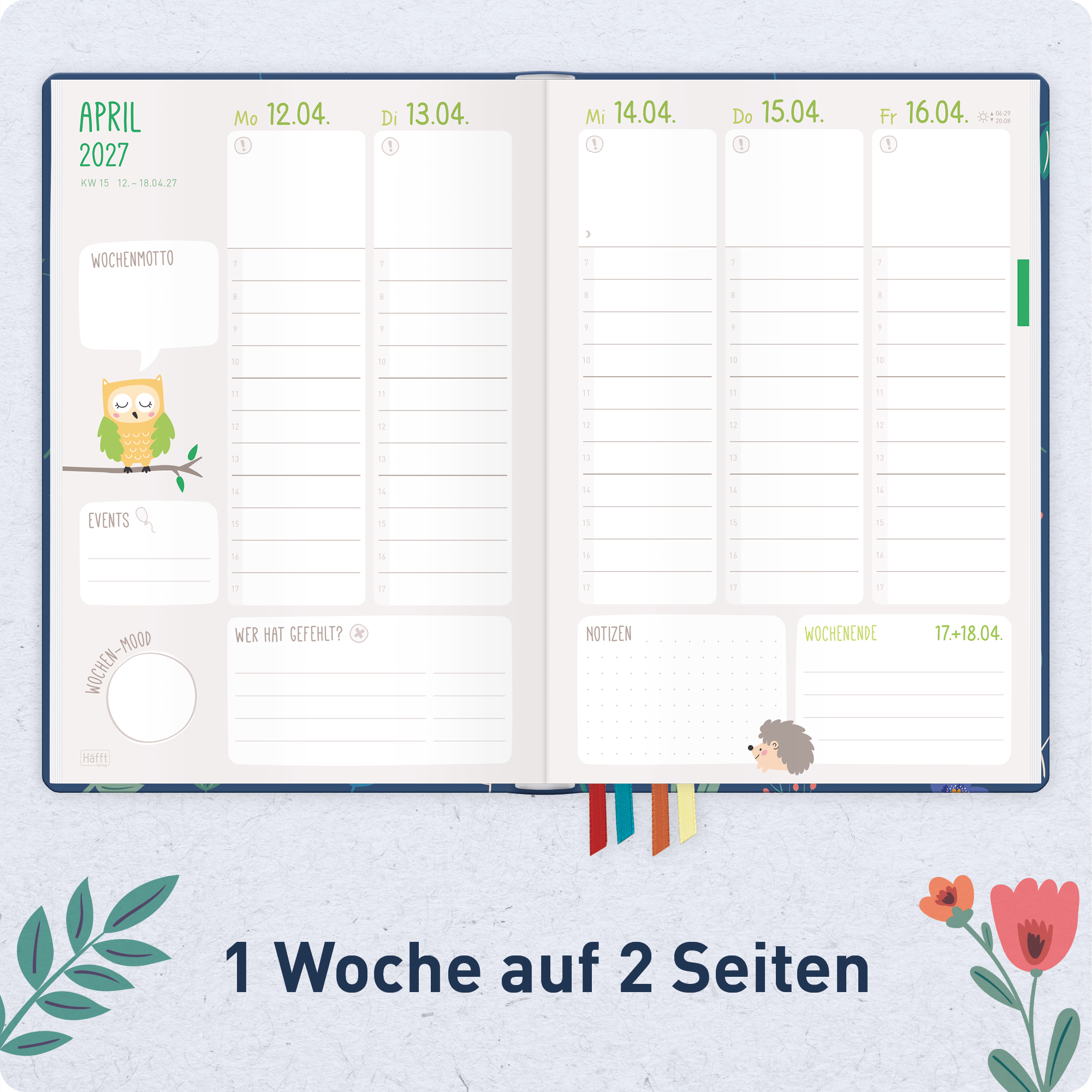 Artikelbild 4 des Artikels “Erzieher-Planer A5+ 26/27  [Color Flowers] “