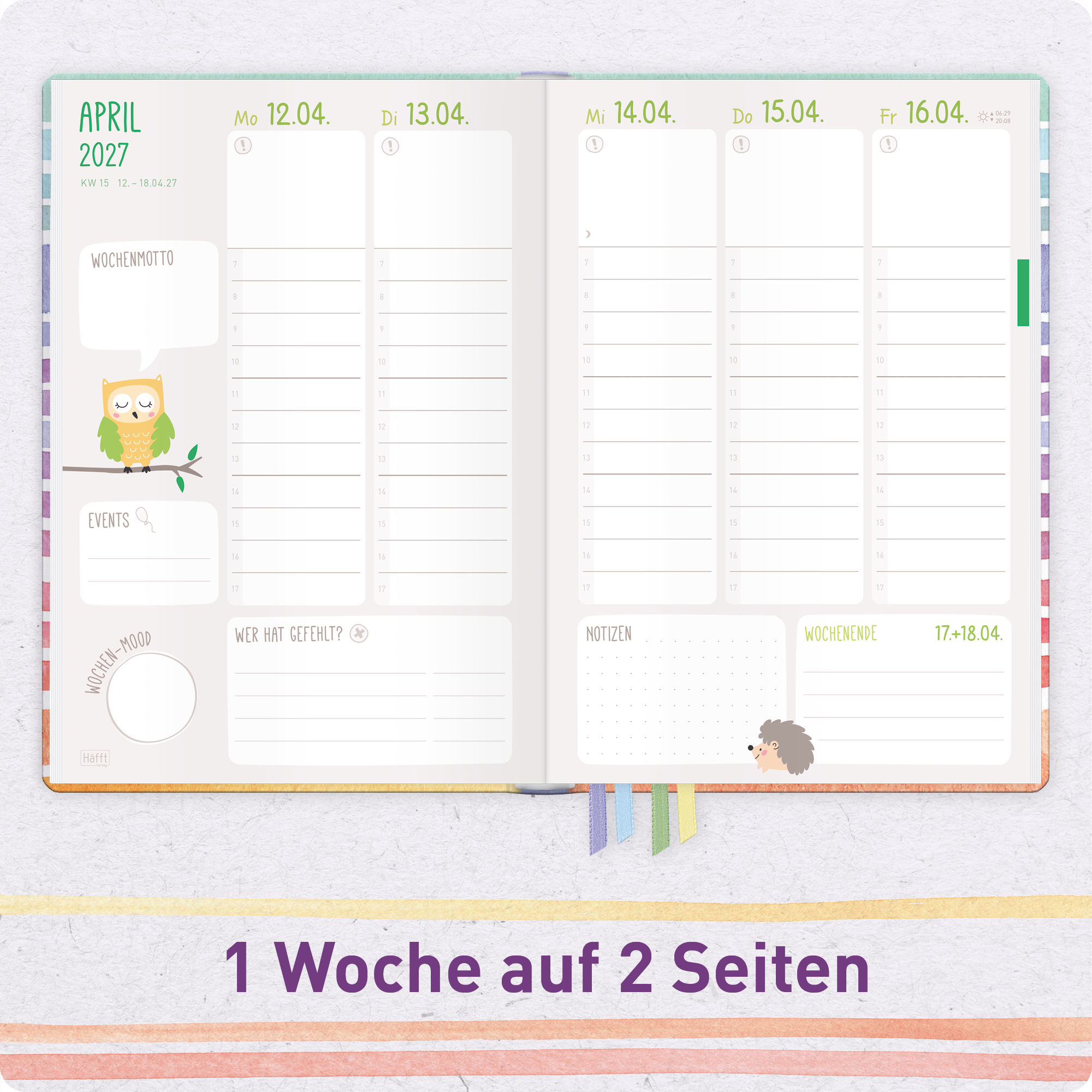 Artikelbild 4 des Artikels “Erzieher-Planer A5+ 26/27  [Color Stripes] “