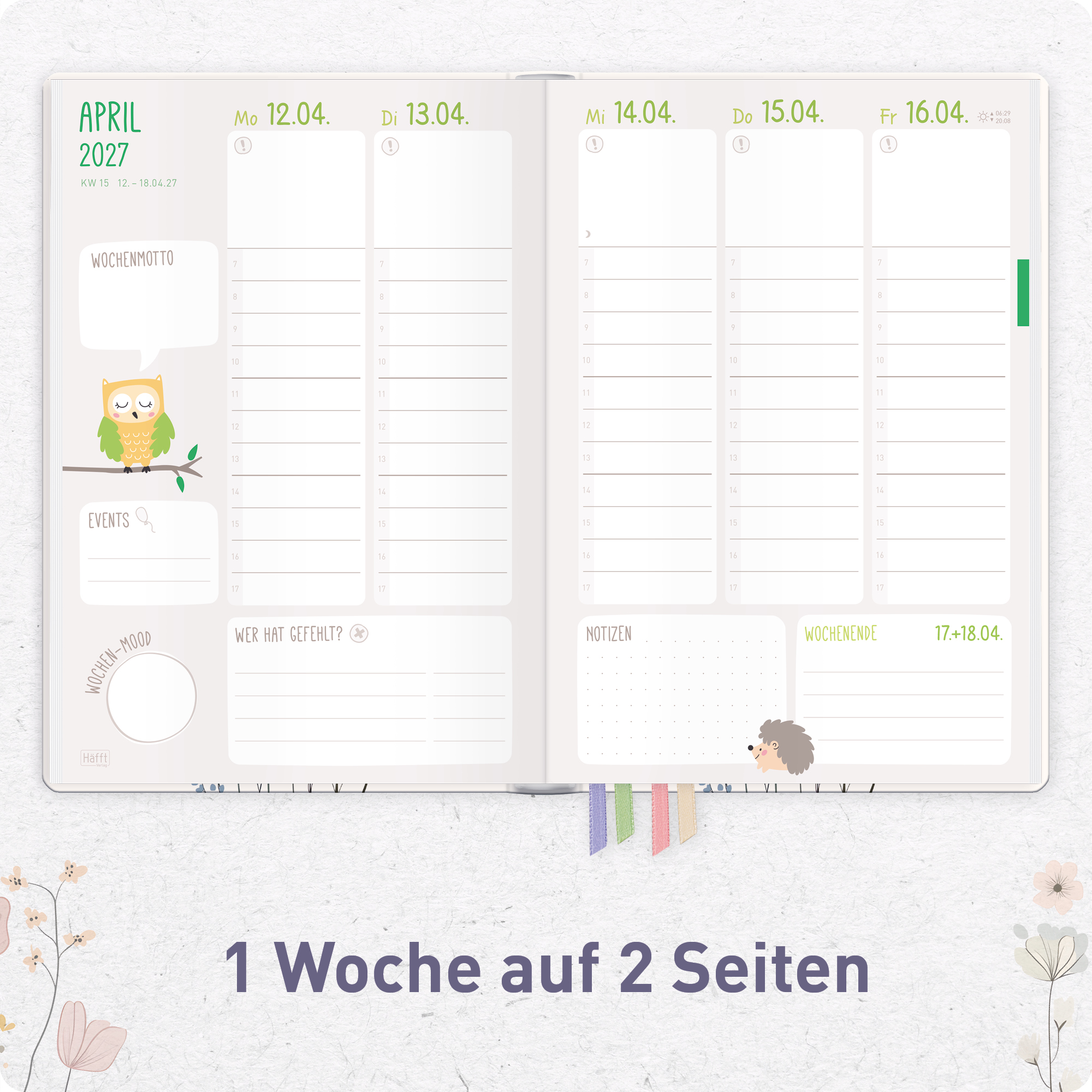 Artikelbild 4 des Artikels “Erzieher-Planer A5+ 26/27  [Flower Joy] “