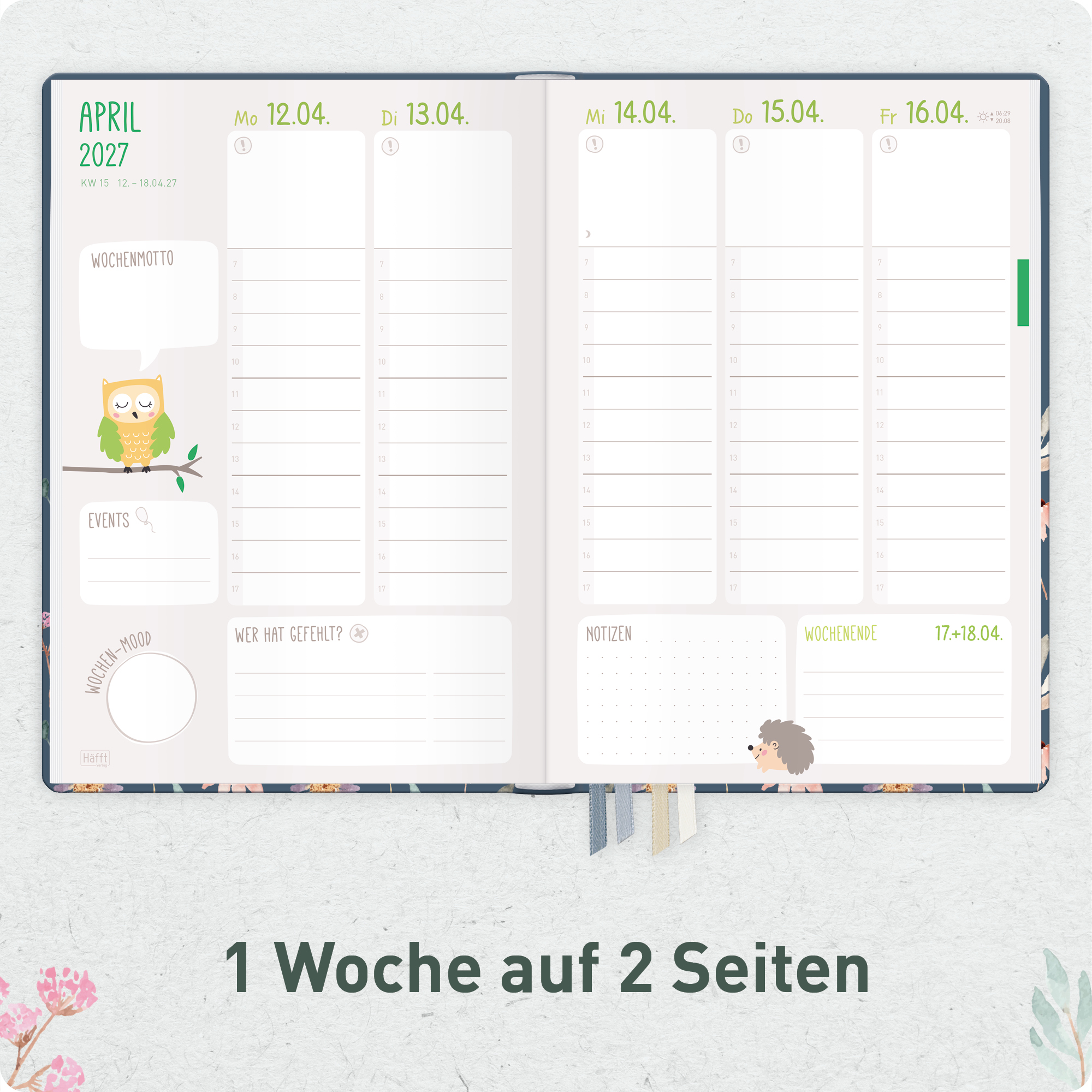 Artikelbild 4 des Artikels “Erzieher-Planer A5+ 26/27  [Flying Flowers] “