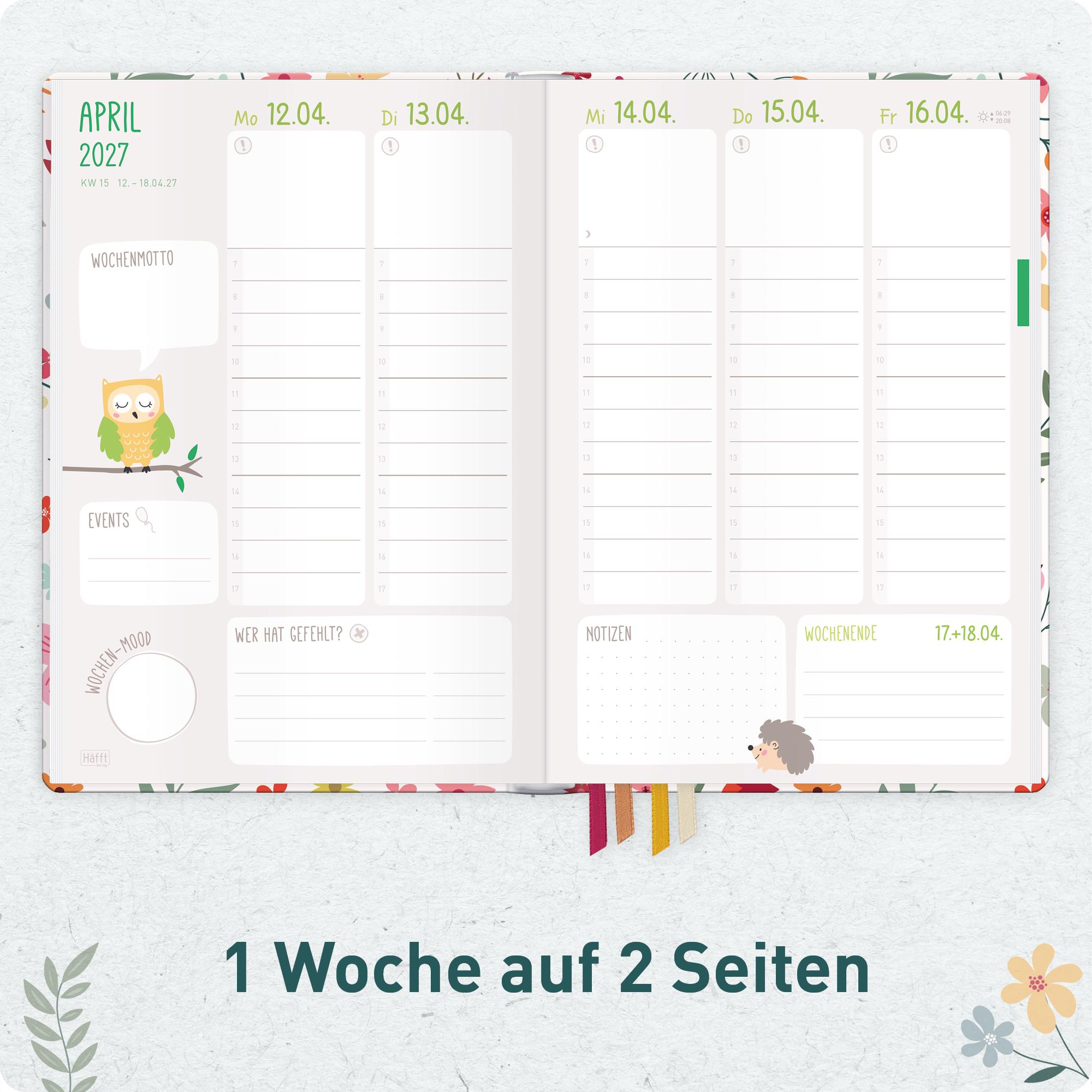 Artikelbild 4 des Artikels “Erzieher-Planer A5+ 26/27  [Wild Flower] “