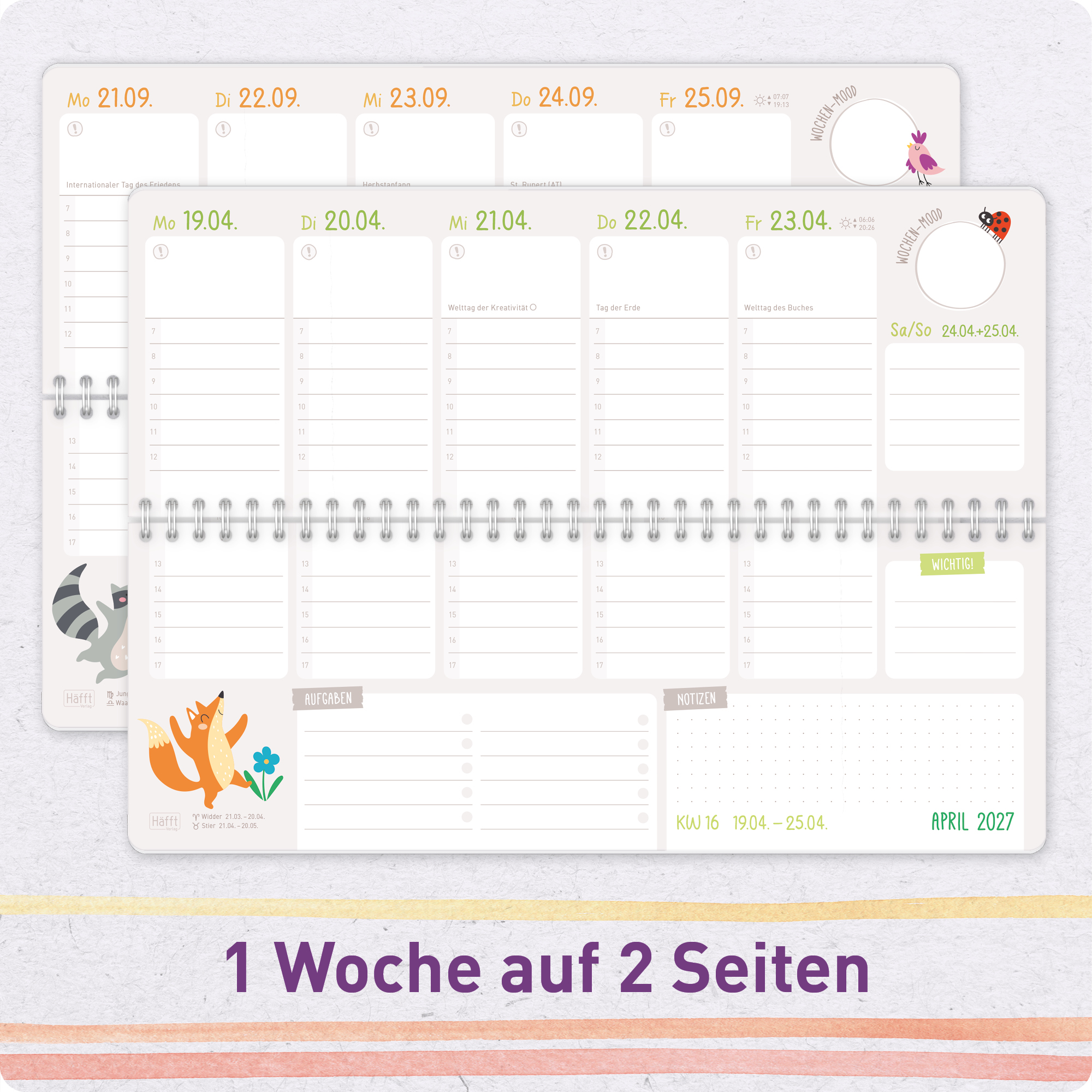 Artikelbild 4 des Artikels “Tischkalender Erzieher 26/27 [Color Stripes] “