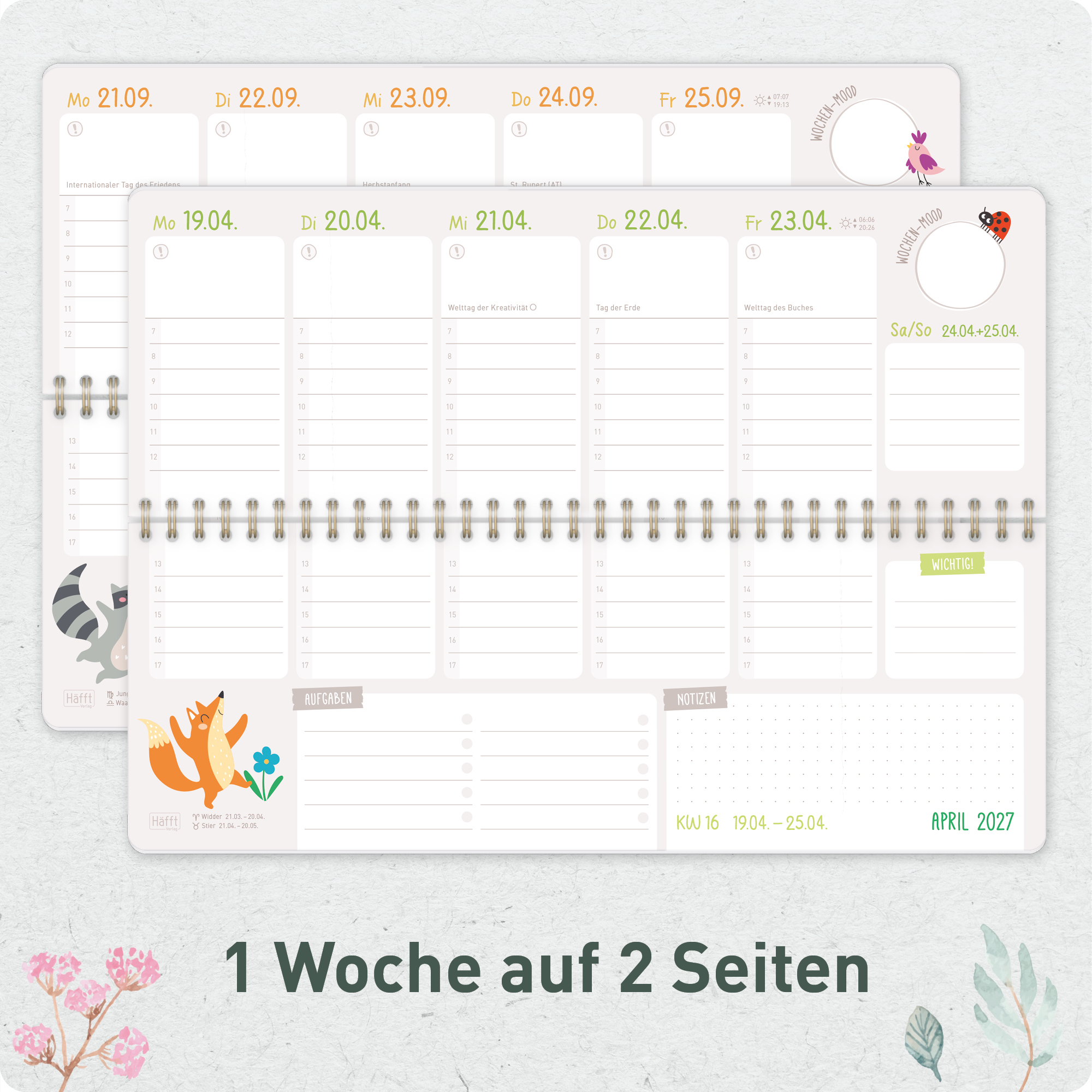 Artikelbild 4 des Artikels “Tischkalender Erzieher 26/27 [Flying Flowers] “