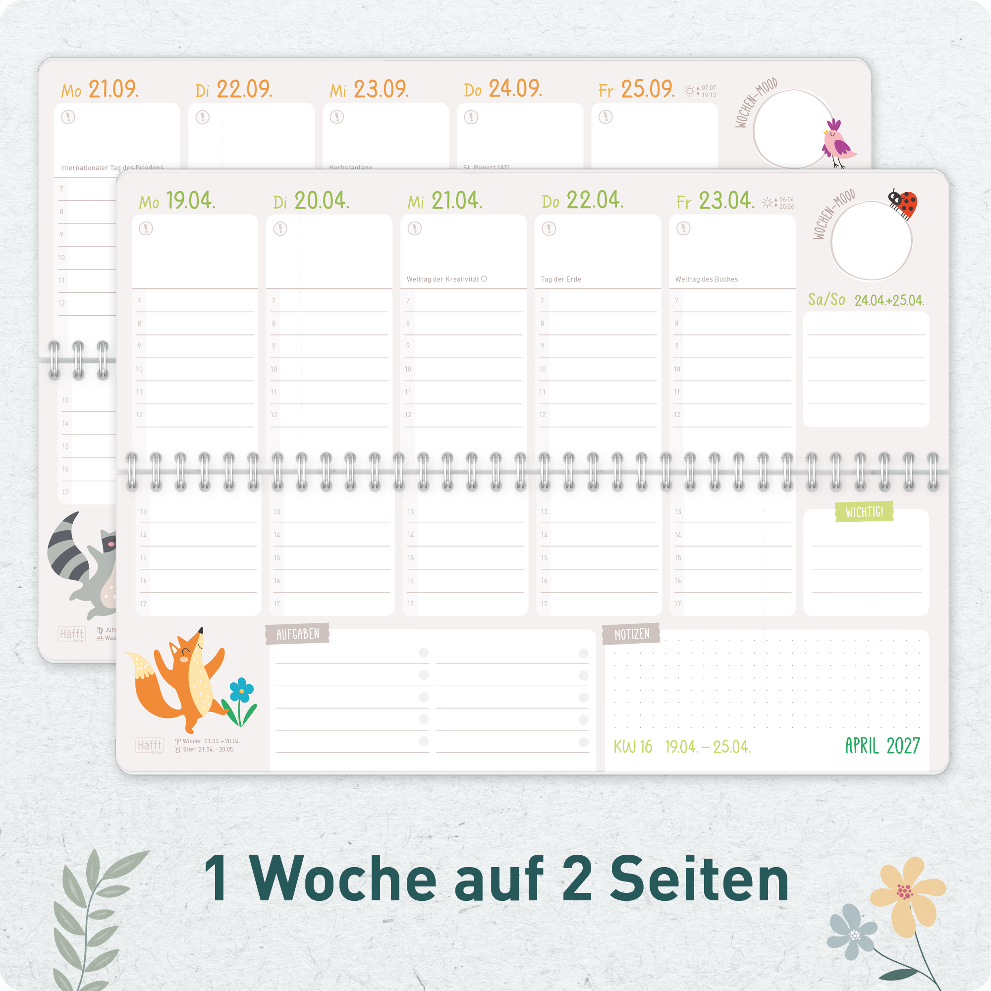 Artikelbild 4 des Artikels “Tischkalender Erzieher 26/27 [Wild Flower] “