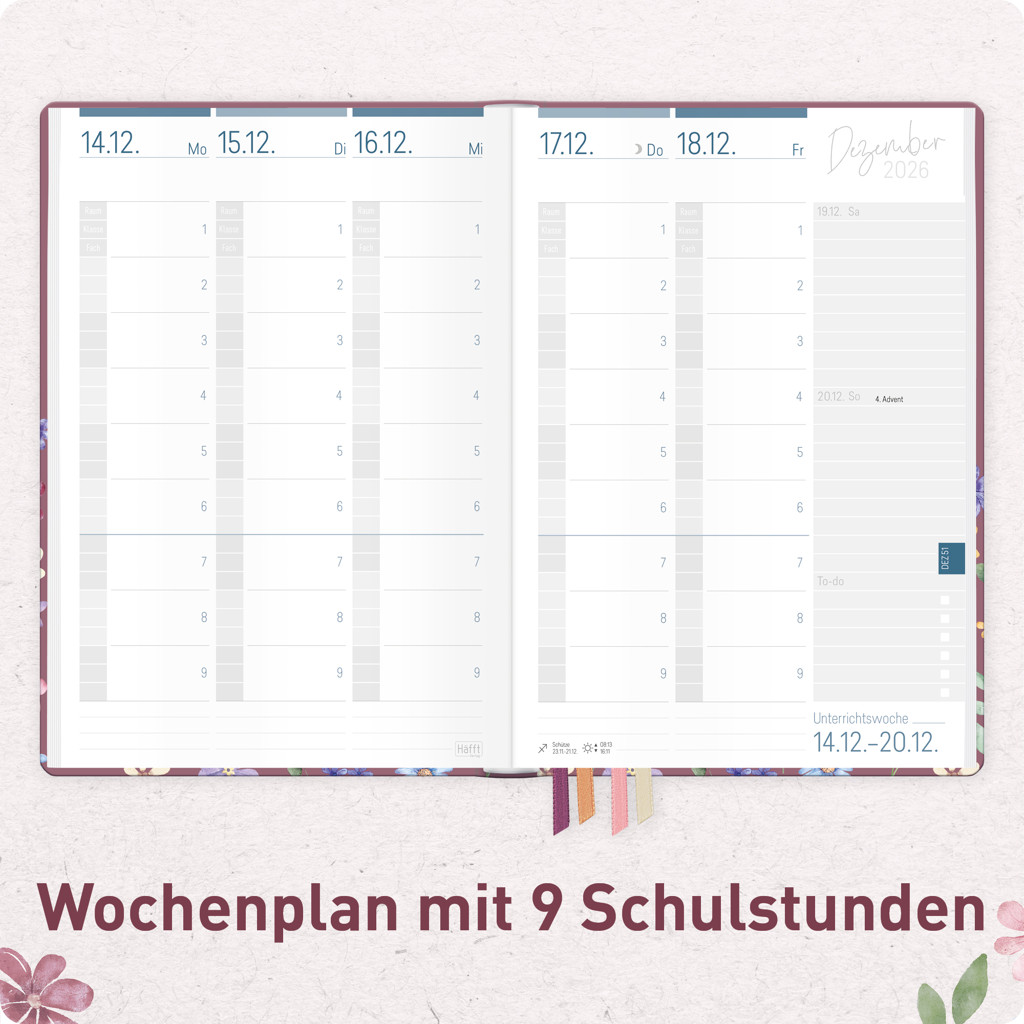 Artikelbild 4 des Artikels “Lehrer-Planer A5+ 26/27 [Berry Blossoms] “