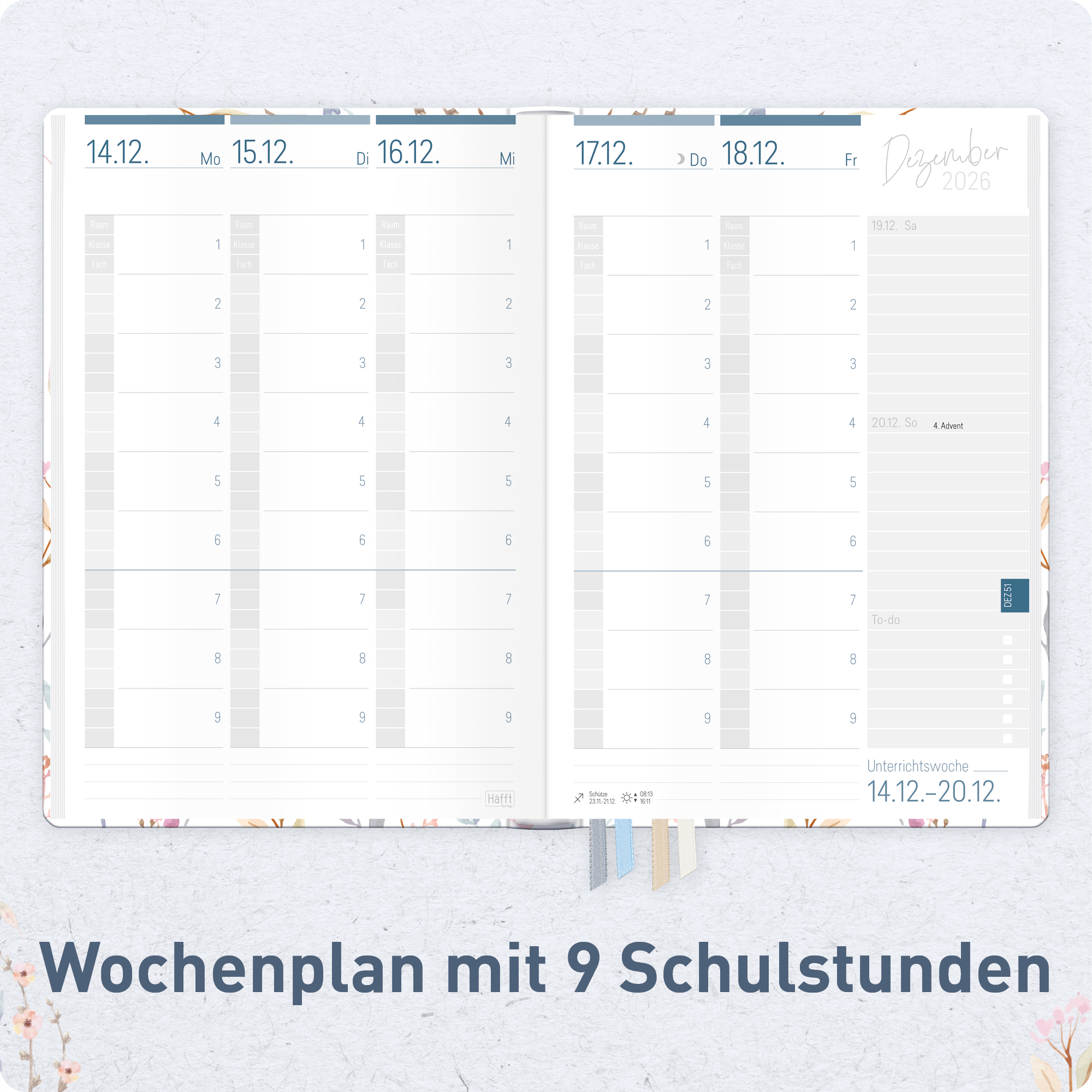 Artikelbild 4 des Artikels “Lehrer-Planer A5+ 26/27 [Sweet Flowers] “