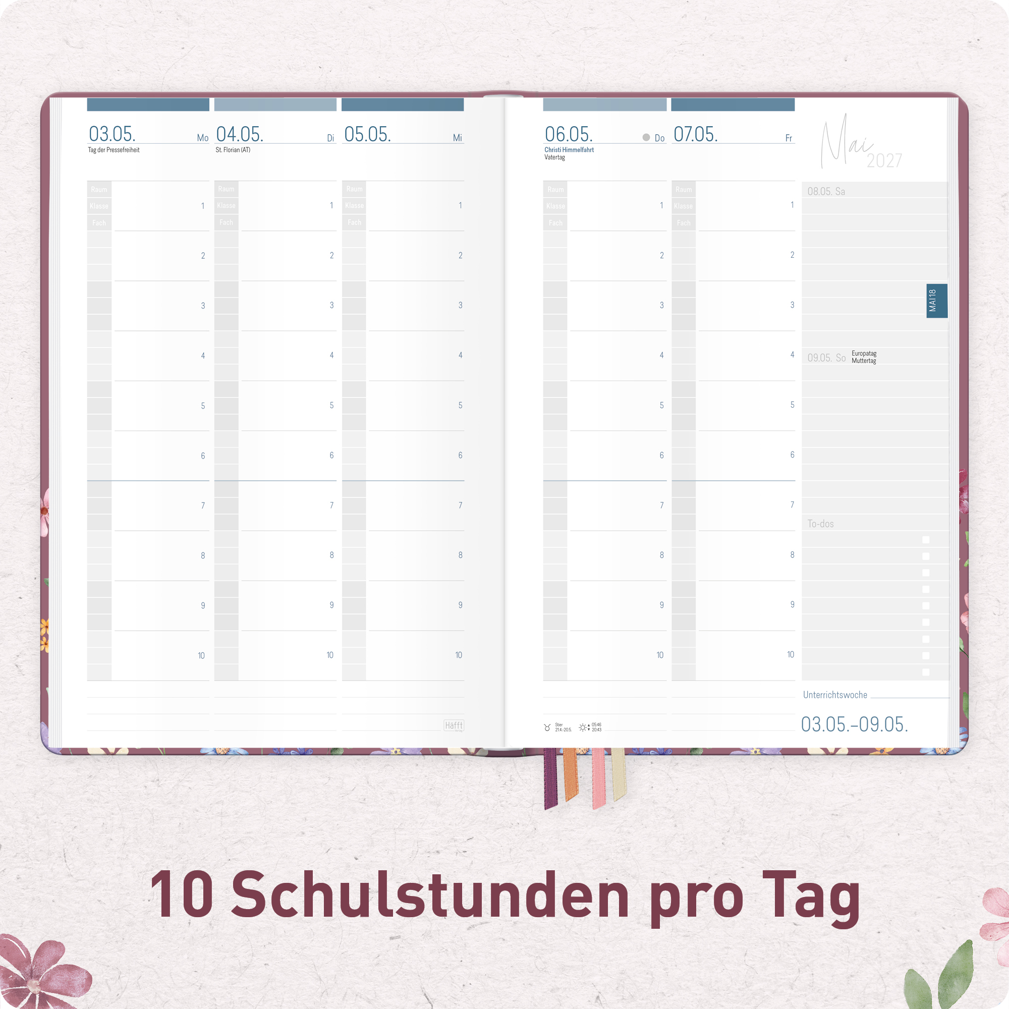 Artikelbild 4 des Artikels “Lehrer-Planer Maxi A4+ 26/27 [Berry Blossoms] “