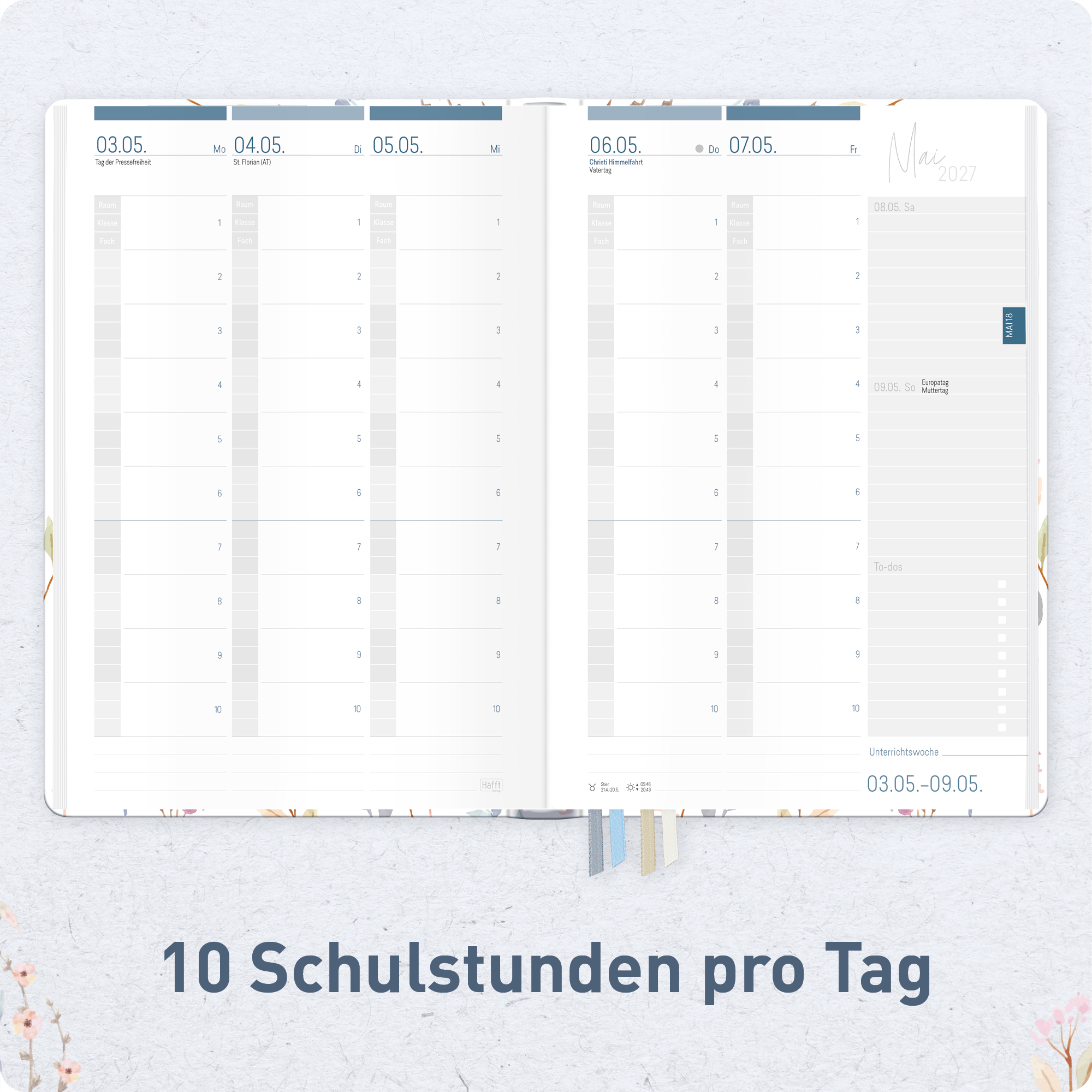 Artikelbild 4 des Artikels “Lehrer-Planer Maxi A4+ 26/27 [Sweet Flowers] “