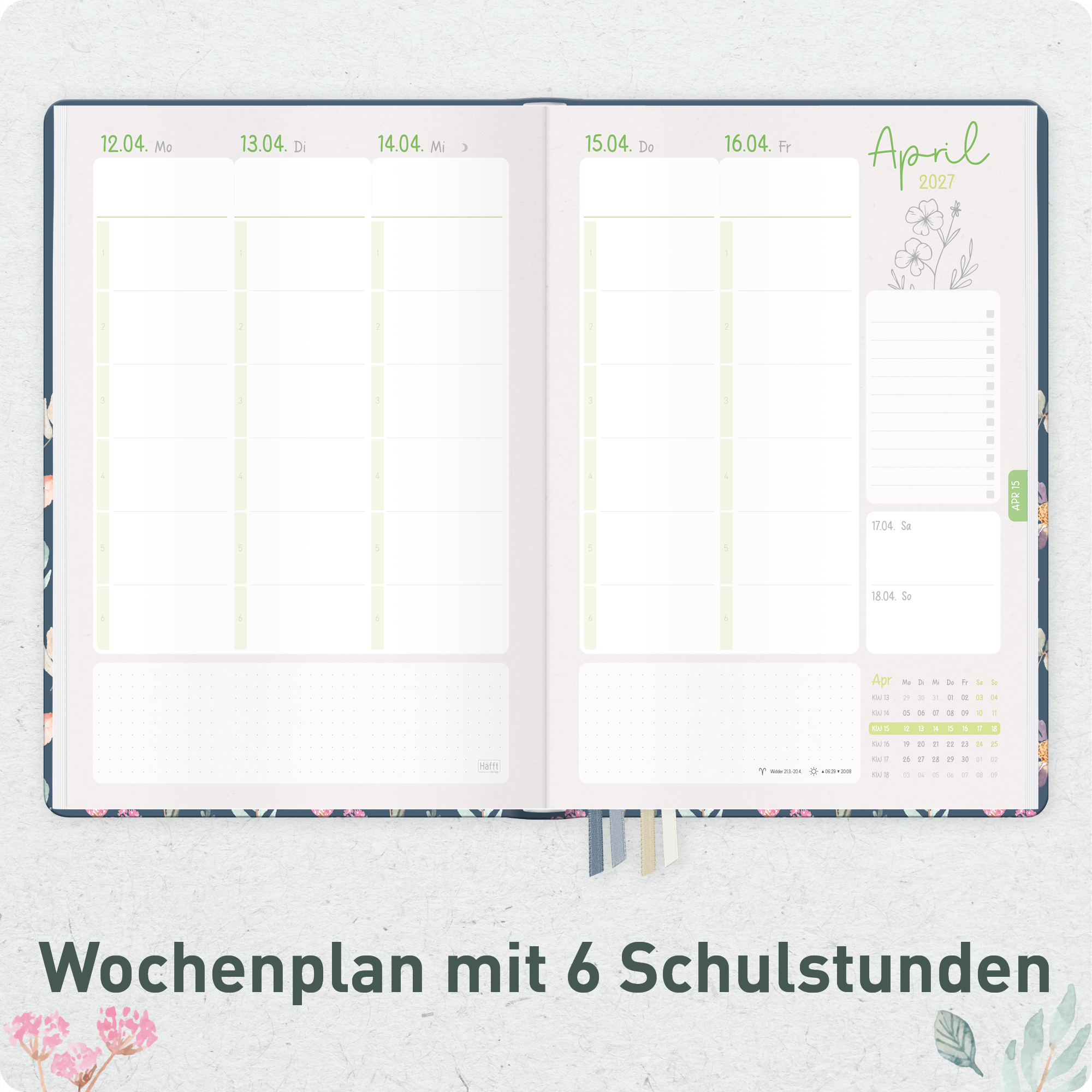 Artikelbild 4 des Artikels “Lehrer-Planer Grundschule A4+ 26/27 [Flying Flowers] “