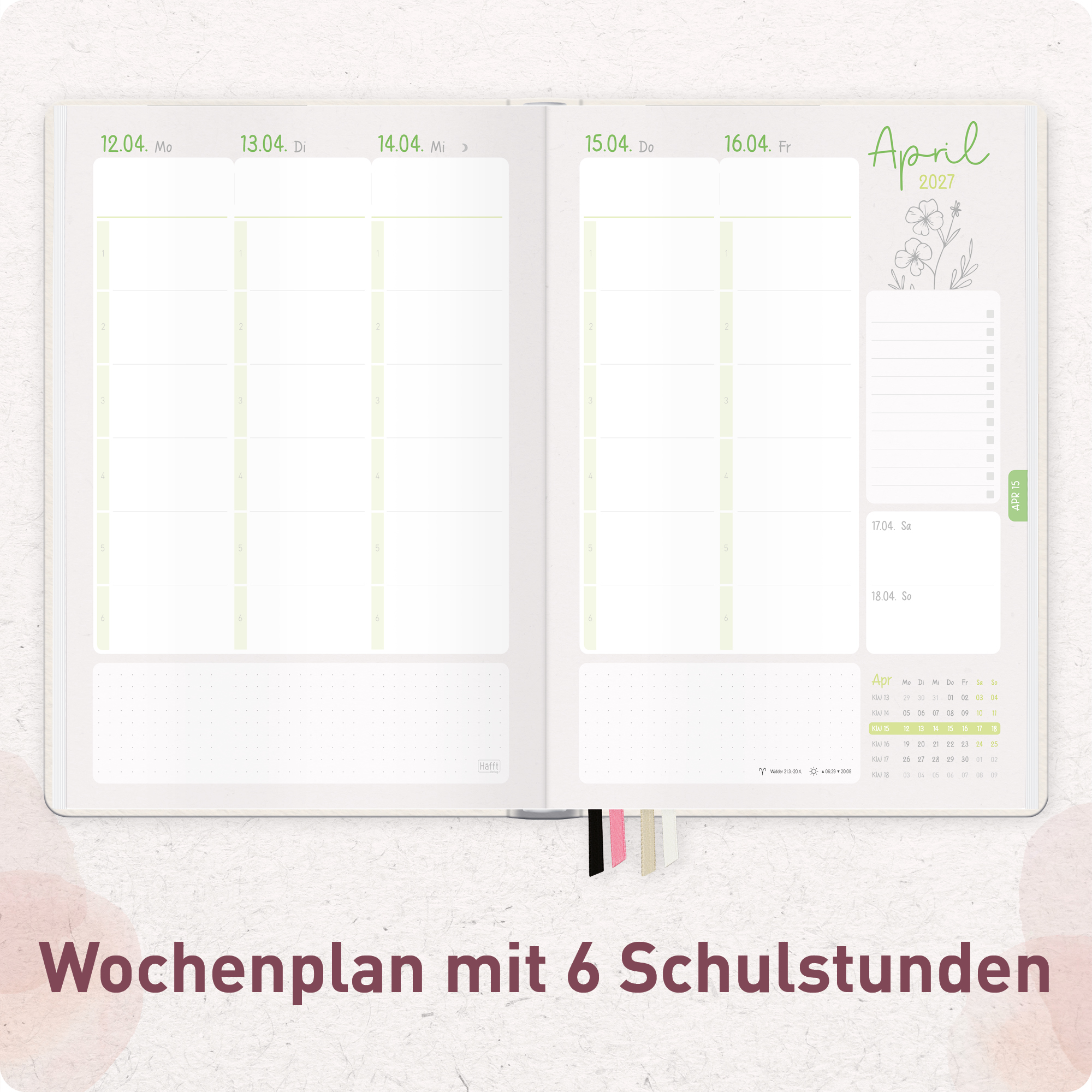 Artikelbild 4 des Artikels “Lehrer-Planer Grundschule A4+ 26/27 [Soft Flower] “