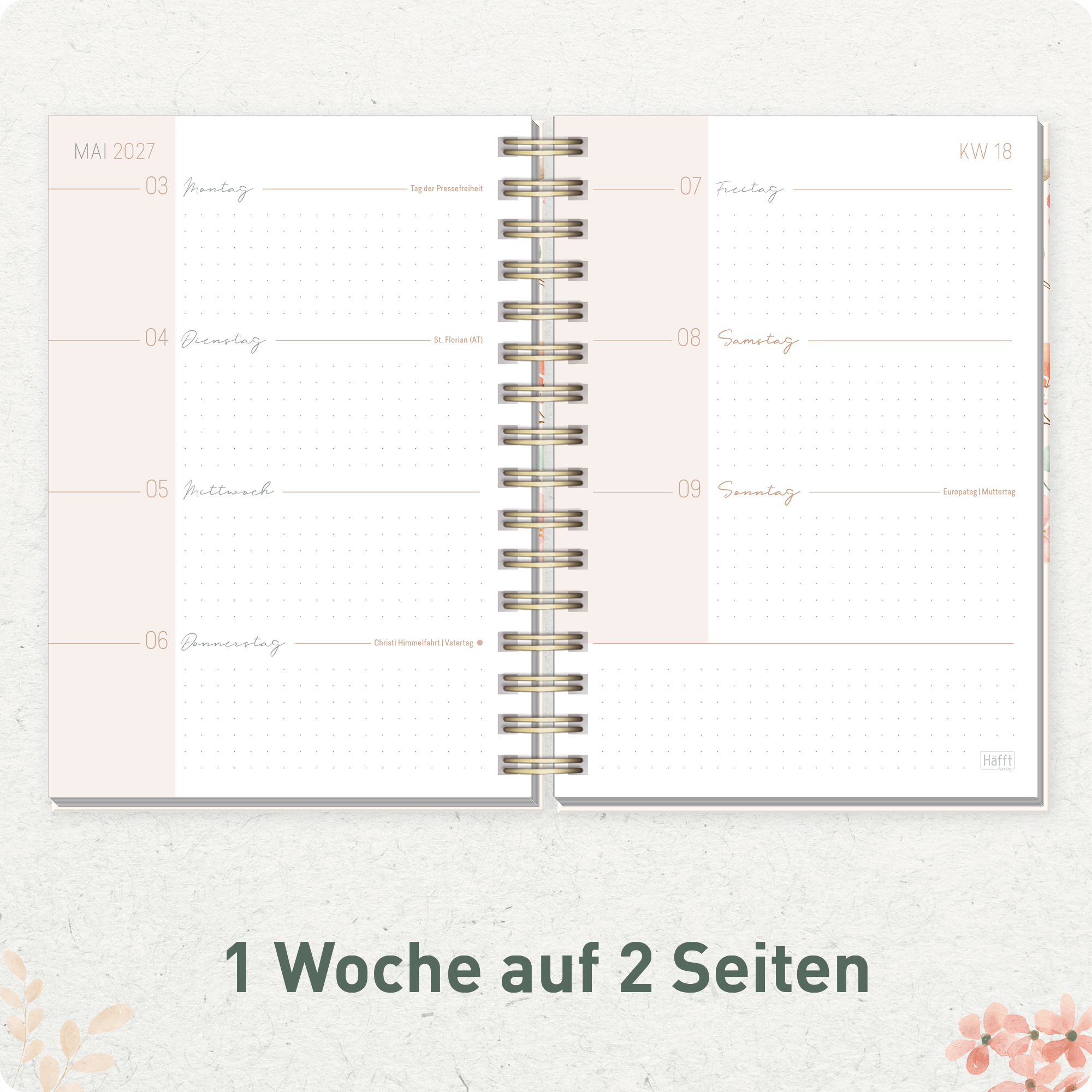 Artikelbild 4 des Artikels “Lieblings-Timer A5 2026/2027 [Wild Blossoms] “