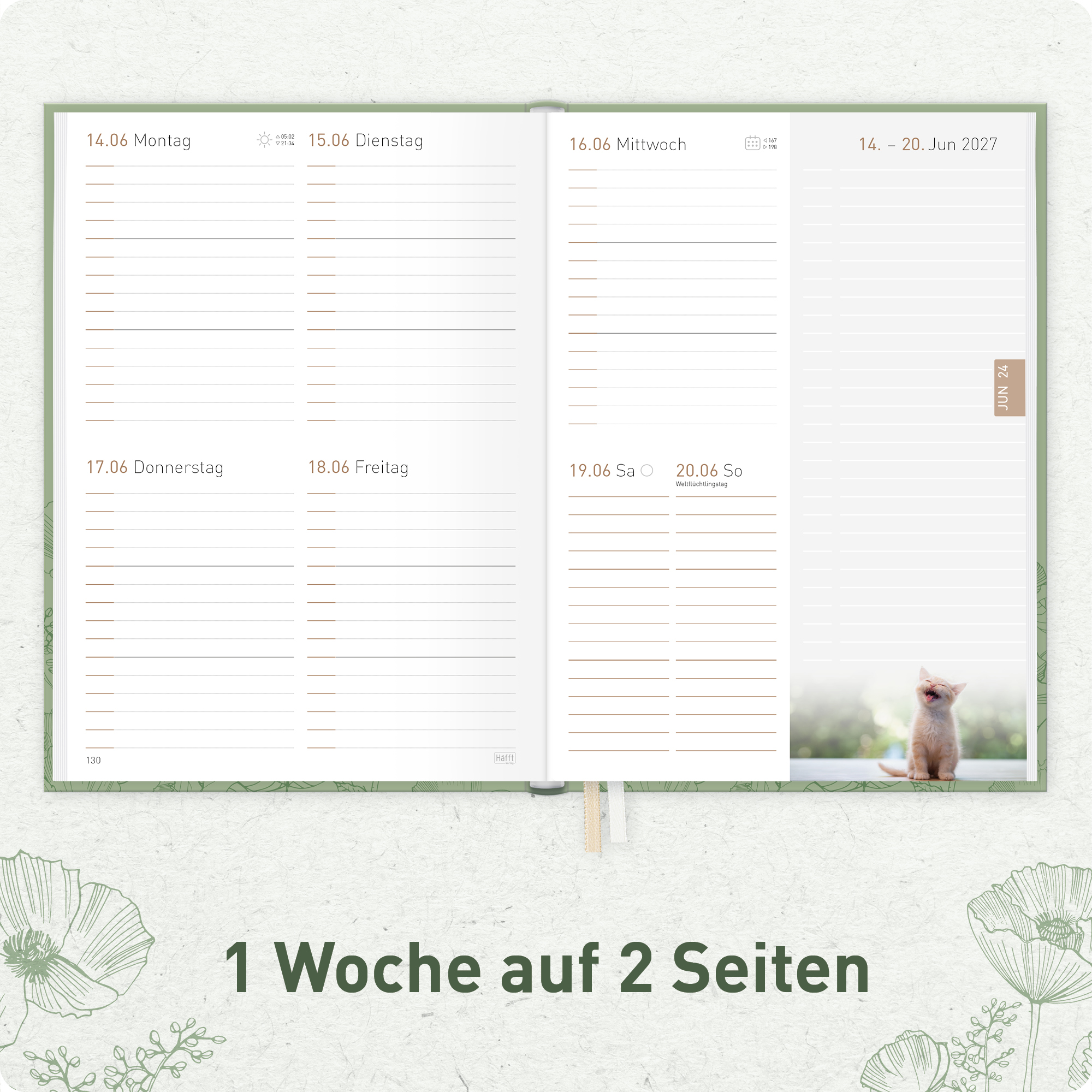 Artikelbild 4 des Artikels “Chäff-Timer A5 2026/2027 [Green Poppy] “