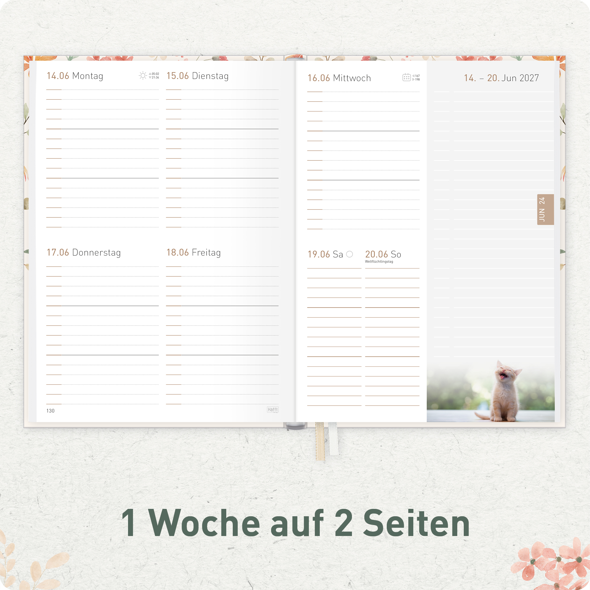 Artikelbild 4 des Artikels “Chäff-Timer Kalender A5 2026/2027 [Wild Blossoms] “