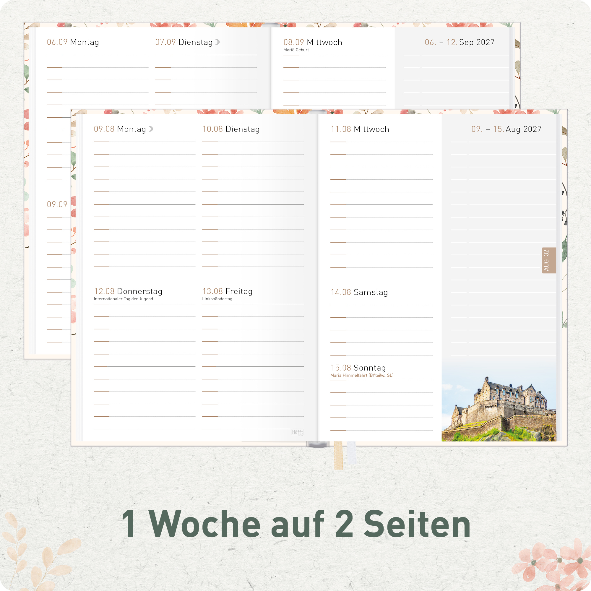 Artikelbild 4 des Artikels “Chäff-Timer Mini A6+ 2026/2027 [Wild Blossoms] “