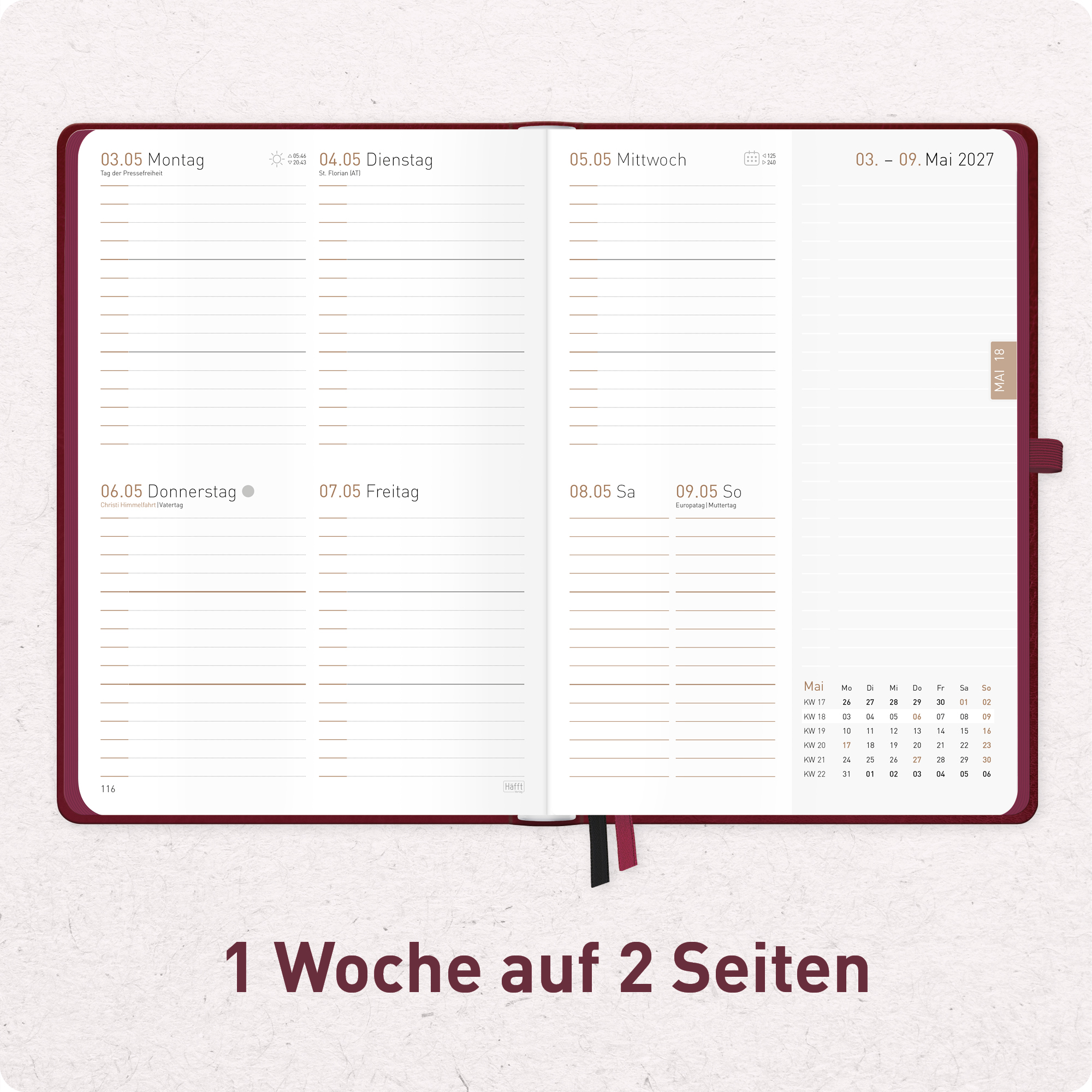 Artikelbild 4 des Artikels “Chäff-Timer Deluxe A5 2026/2027 [Berry] “