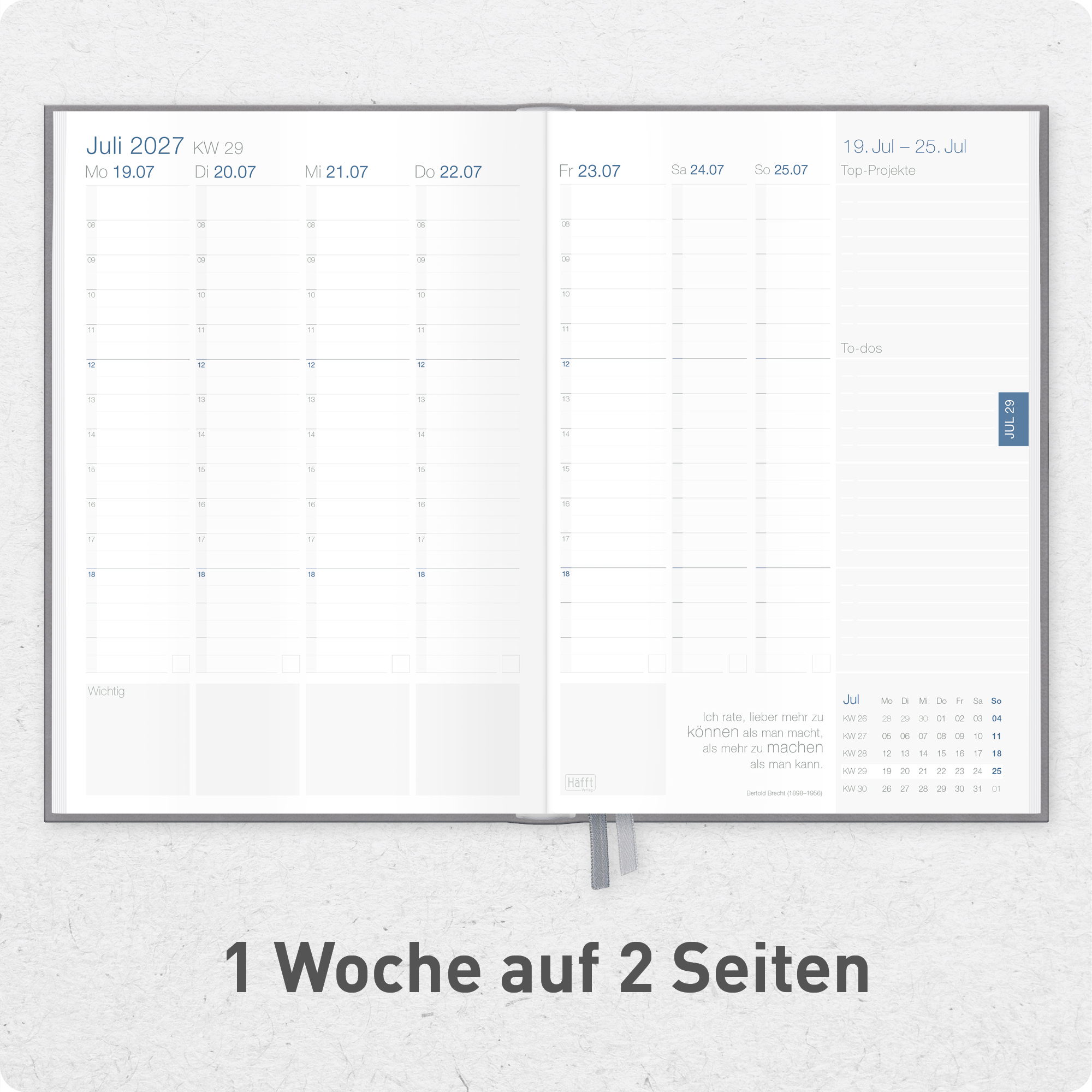 Artikelbild 4 des Artikels “Business-Timer A5 2026/2027 [Grau-Rosé] “