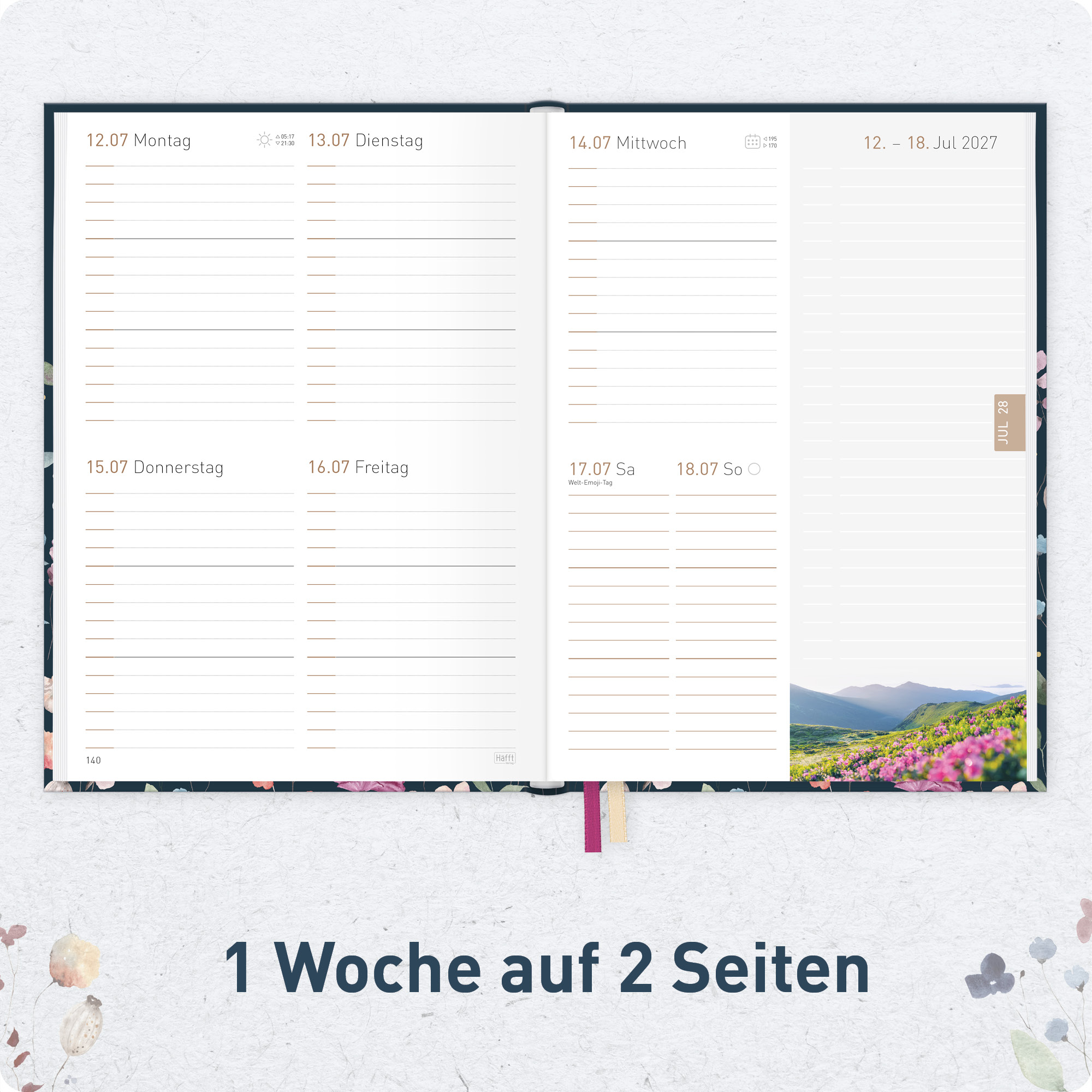 Artikelbild 4 des Artikels “Chäff-Timer Classic A5 2027 [Flower Inspiration] “